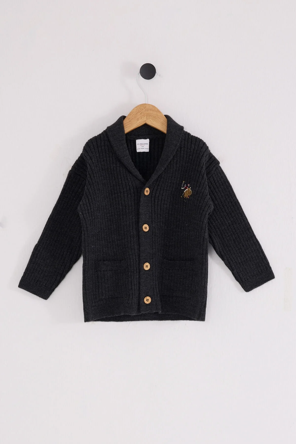 U.S. Polo Assn Erkek Bebek Antrasit Hırka