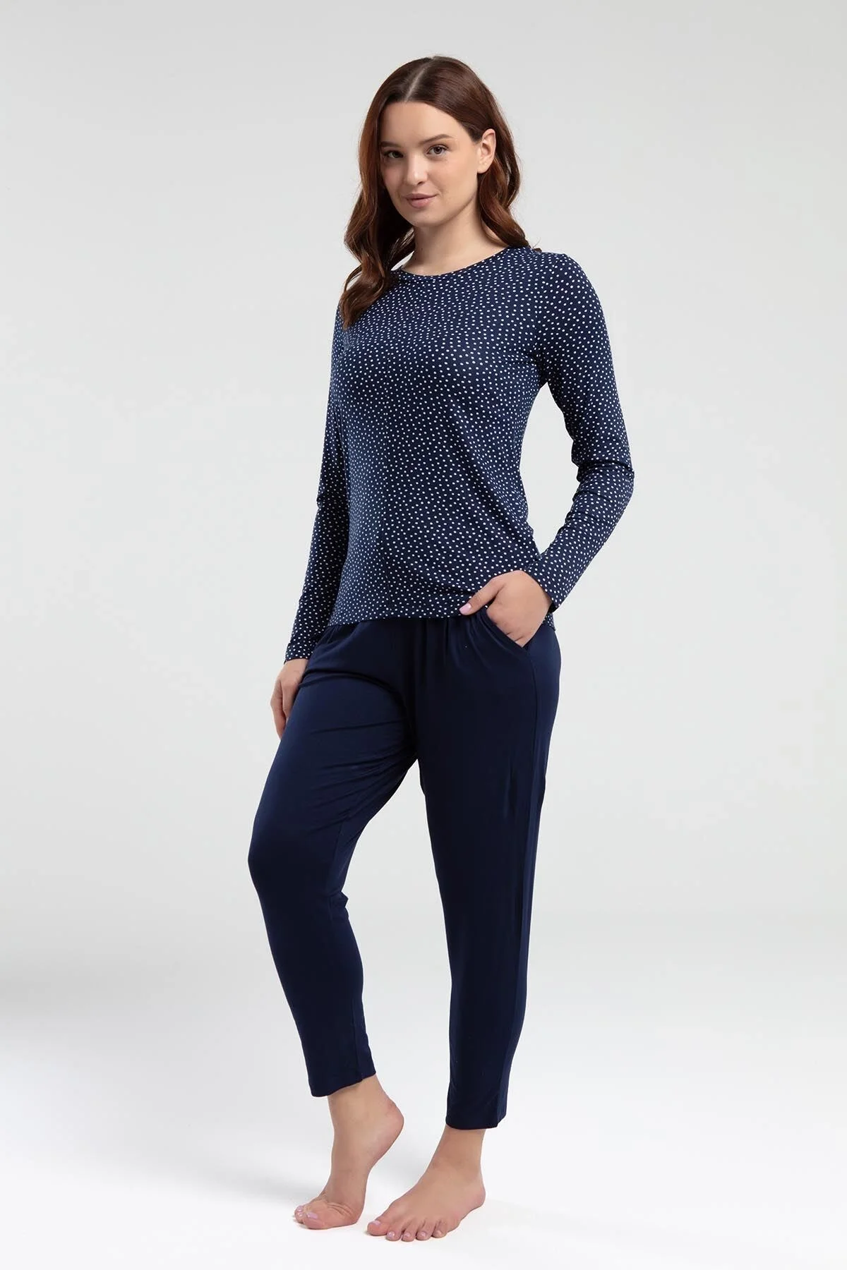 Arnetta Kadın Lacivert Pijama Takımı