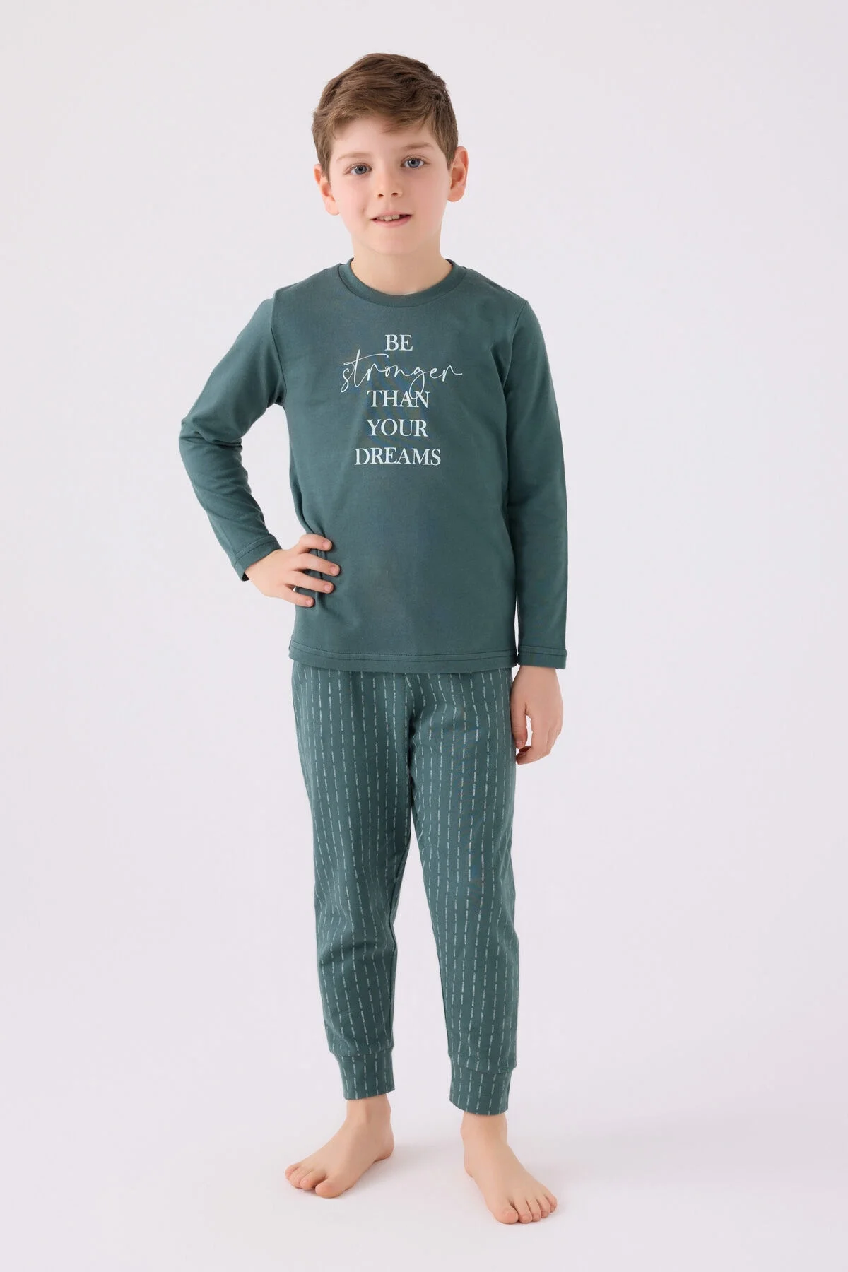 Arnetta Erkek Çocuk Mavi Pijama Takımı