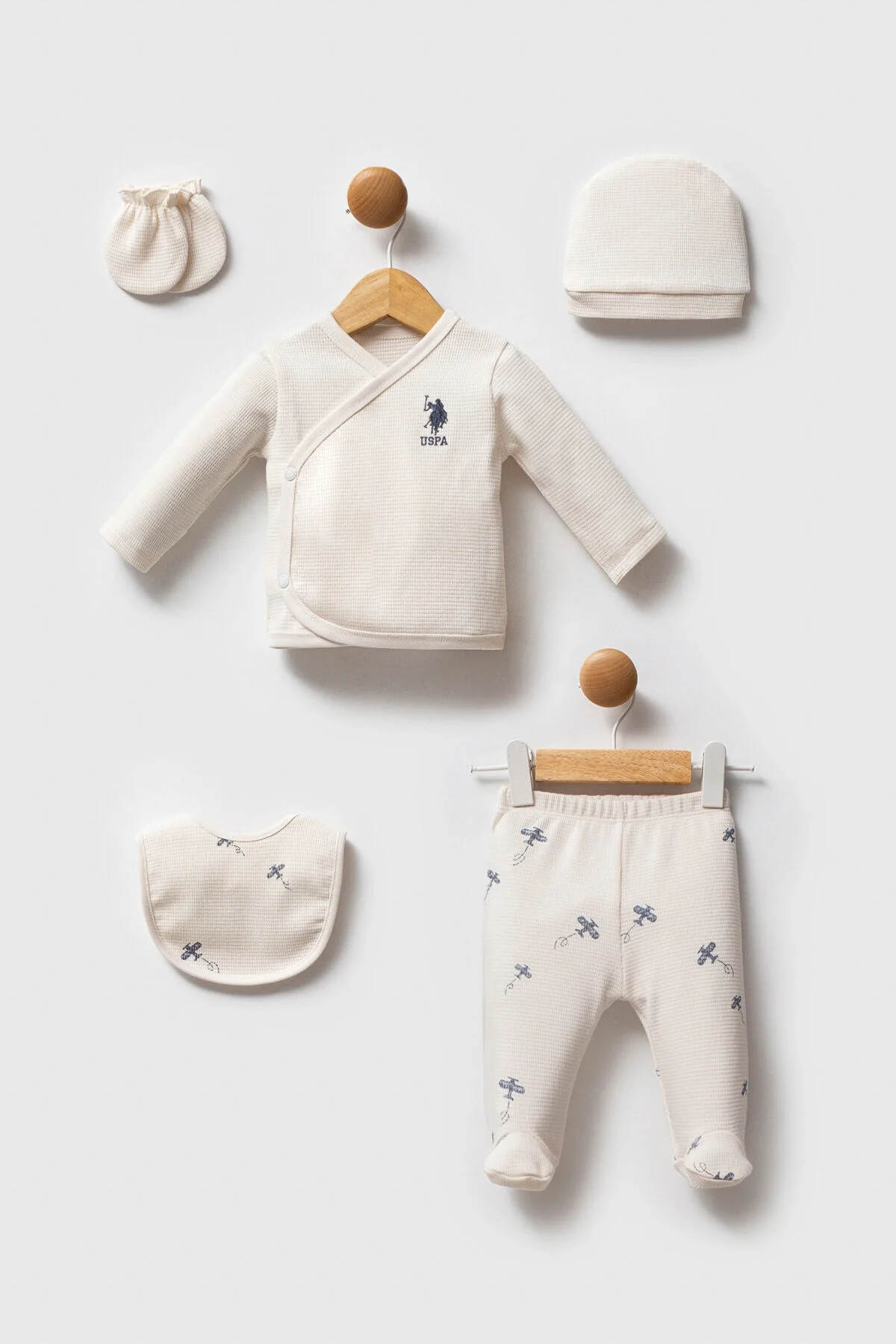 U.S. Polo Assn Erkek Bebek Krem Hastane Çıkışı