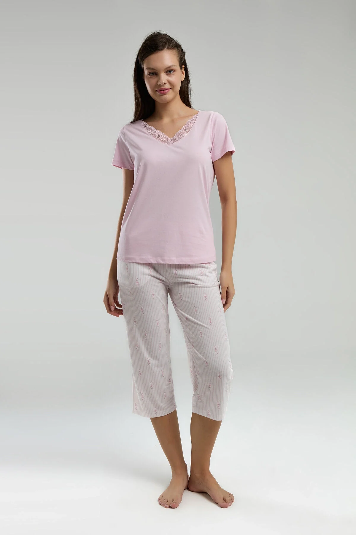 Arnetta Kadın Mor Kapri Takım