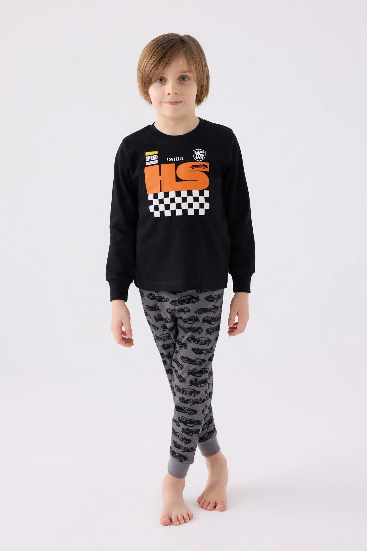 Rolypoly Erkek Çocuk Siyah Pijama Takımı