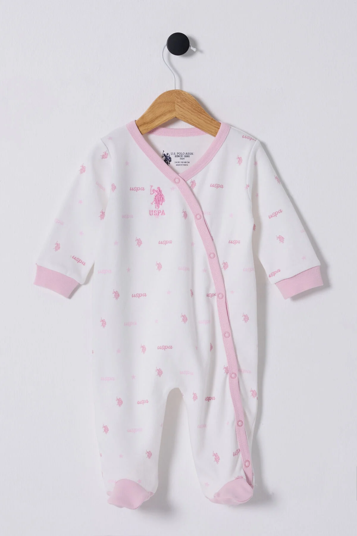 U.S. Polo Assn Kız Bebek Beyaz Tulum
