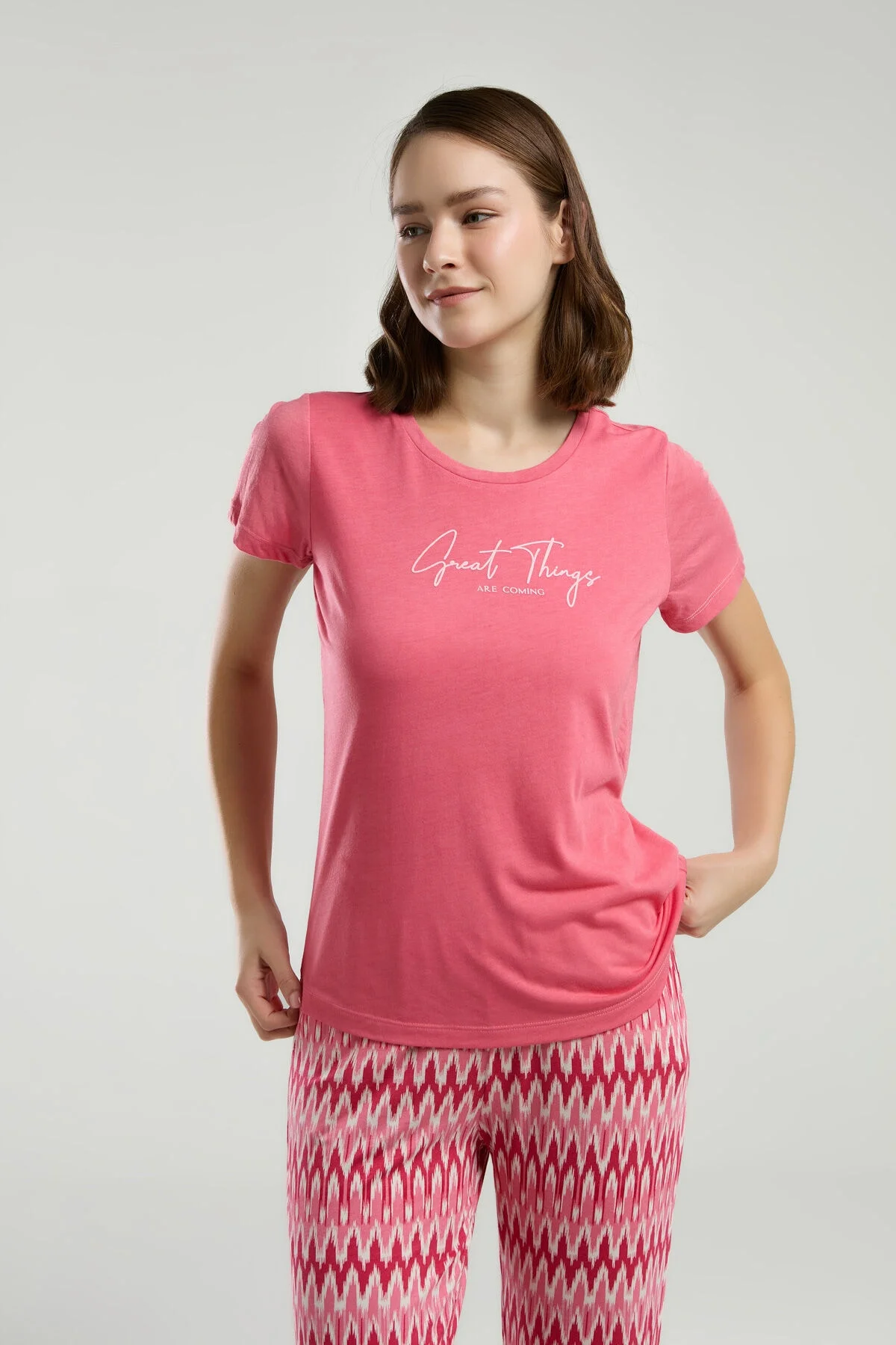 Arnetta Kadın Pembe Pijama Takımı