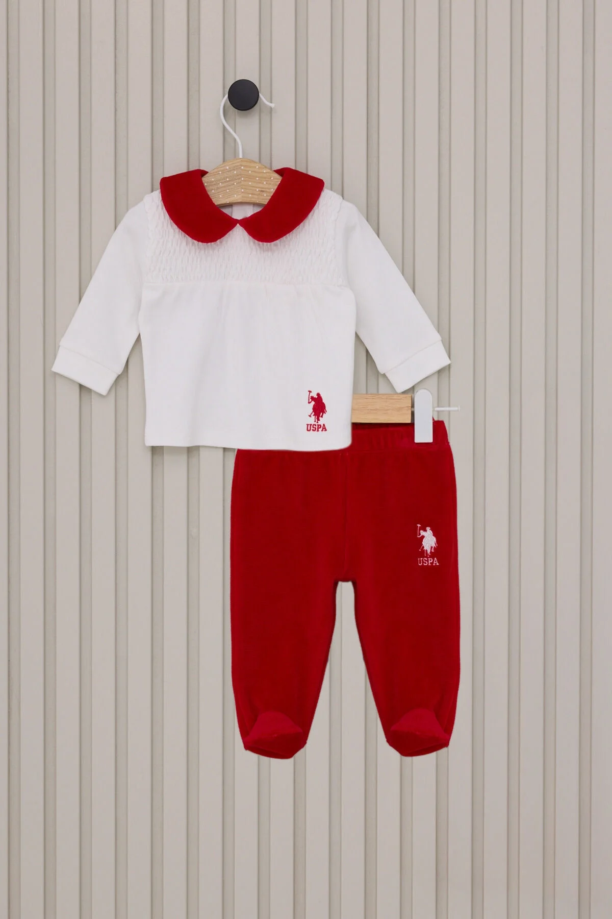 U.S. Polo Assn Kız Bebek Beyaz Takım