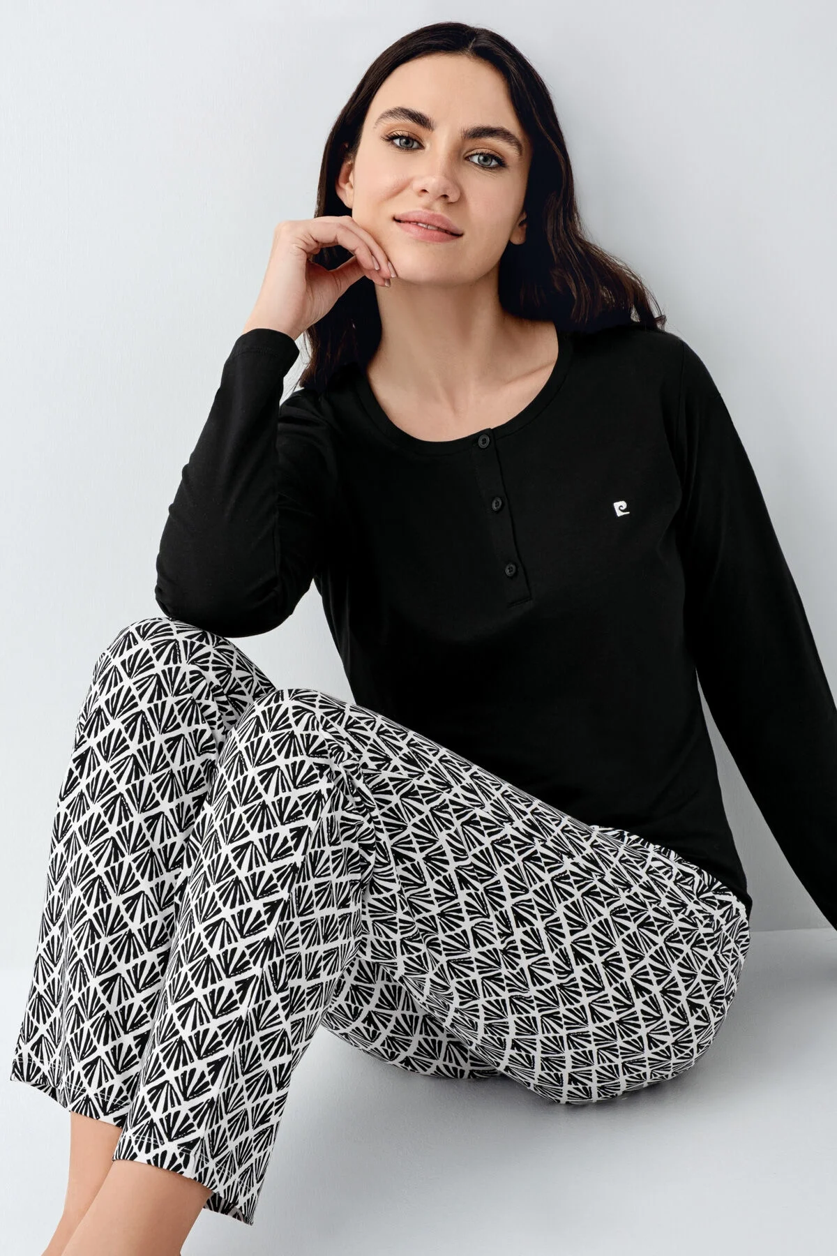 Pierre Cardin Kadın Siyah Pijama Takımı