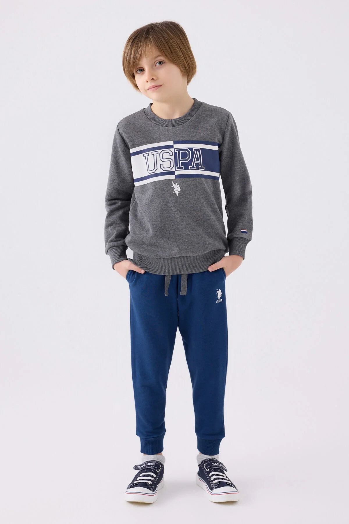 U.S. Polo Assn Erkek Çocuk Antrasit Eşofman Takımı