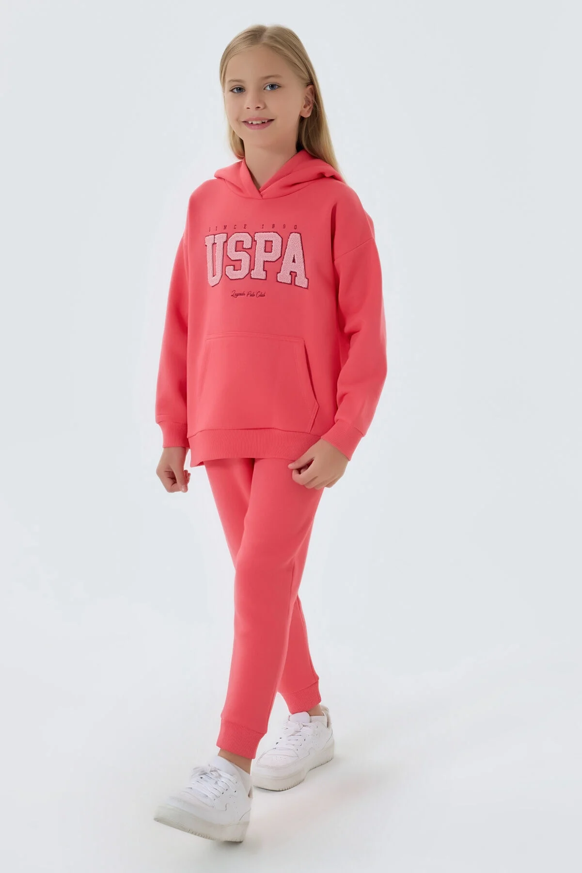U.S. Polo Assn Kız Çocuk Pembe Eşofman Takımı