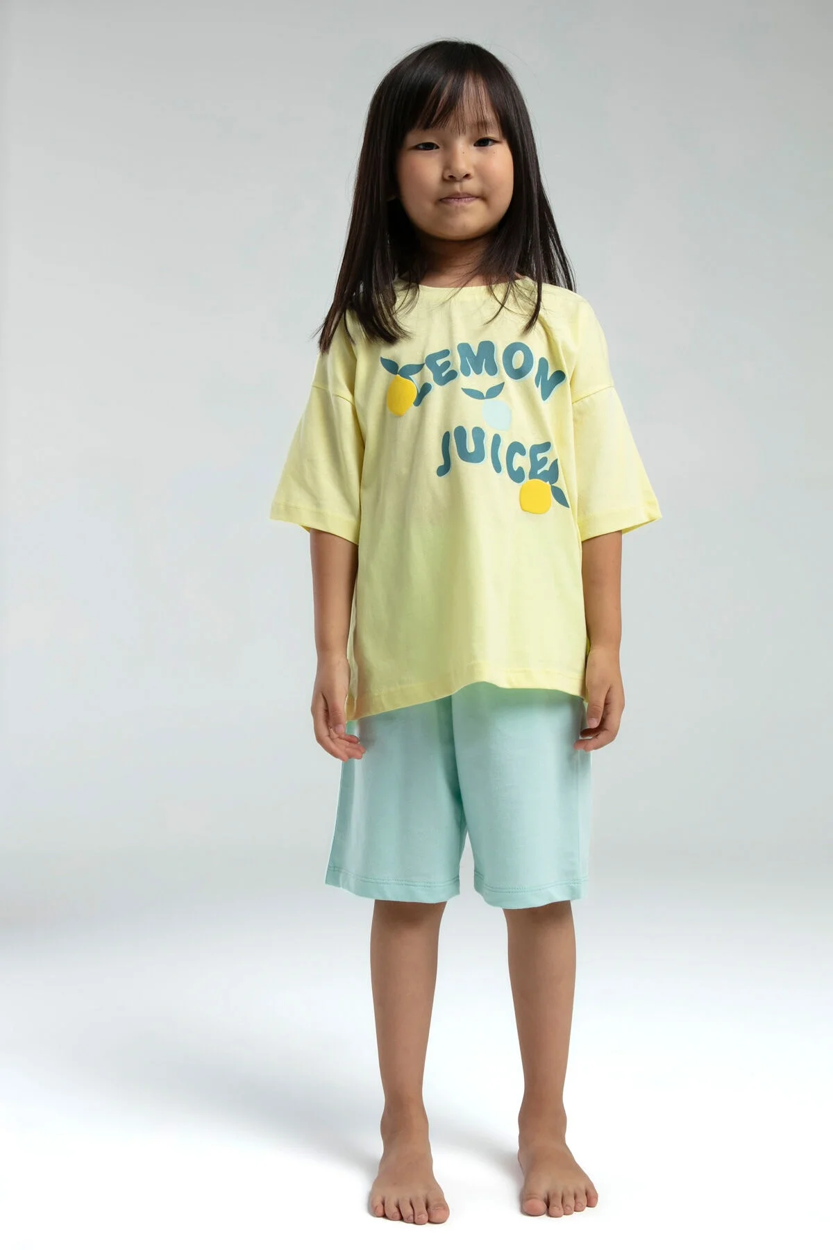 Rolypoly Kız Çocuk Sarı Bermuda Takım