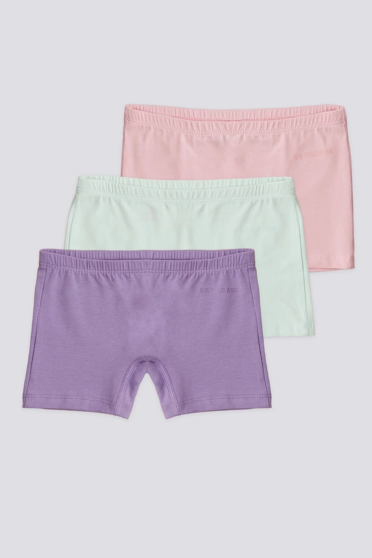 U.S. Polo Assn. Kız Çocuk Mor Boxer