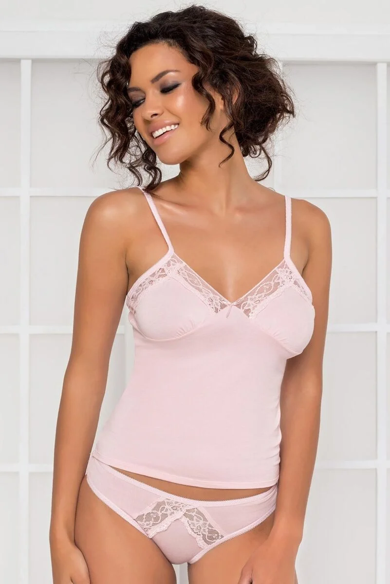 Penye Atlet Külot Kadın İç Çamaşırı Takımı - 350 Pudra