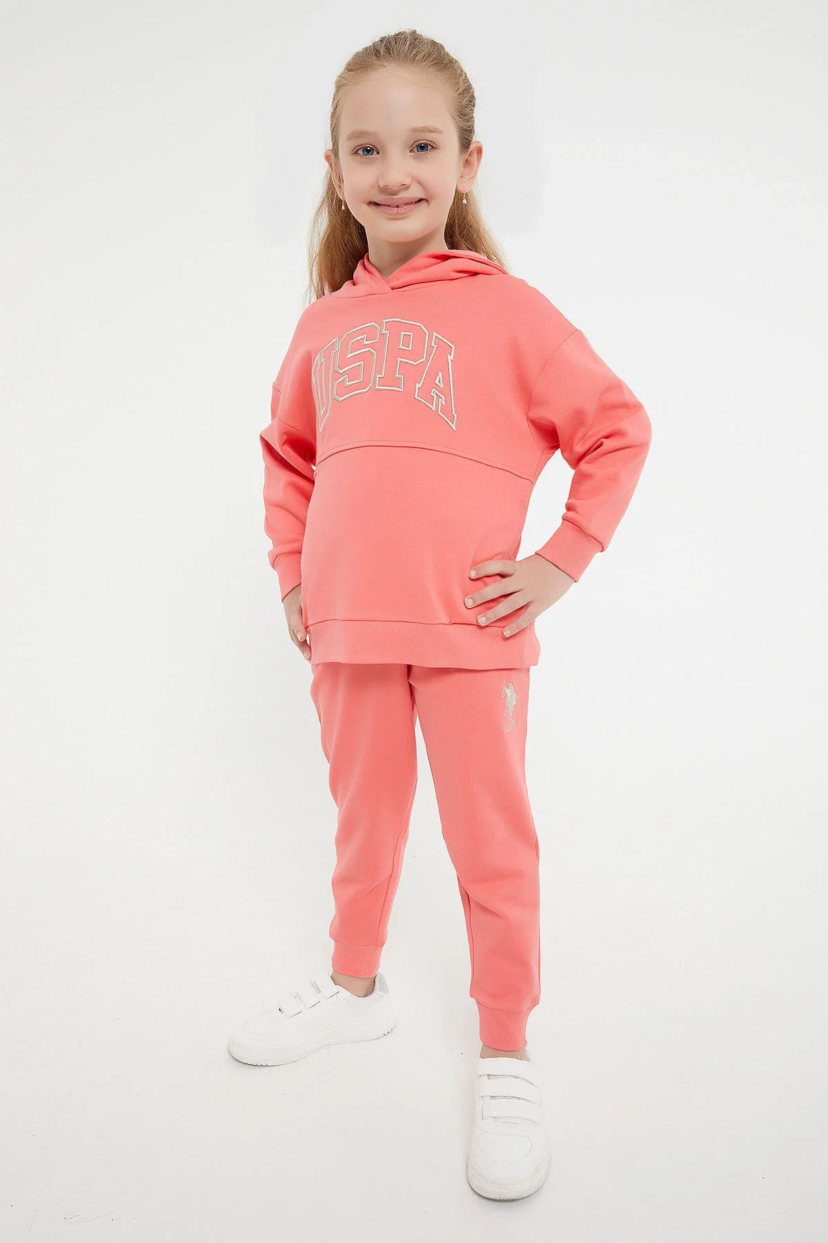 U.S. Polo Assn Kız Çocuk Pembe Eşofman Takımı