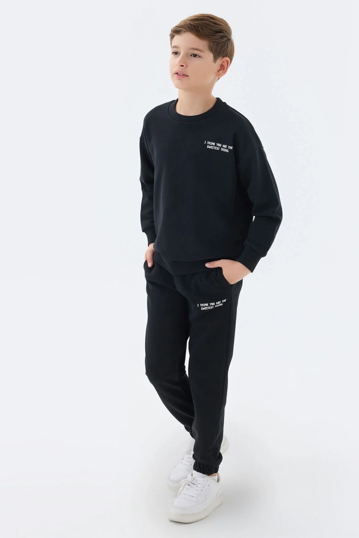 Rolypoly Erkek Çocuk Siyah Eşofman Takımı