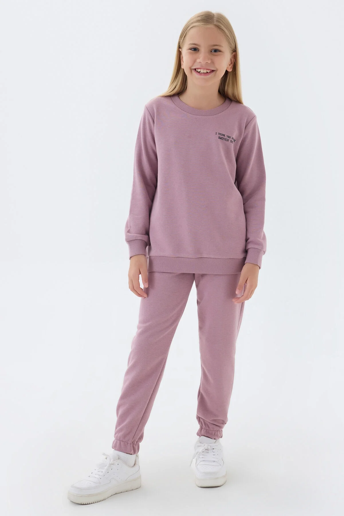 Rolypoly Kız Çocuk Mor Eşofman Takımı