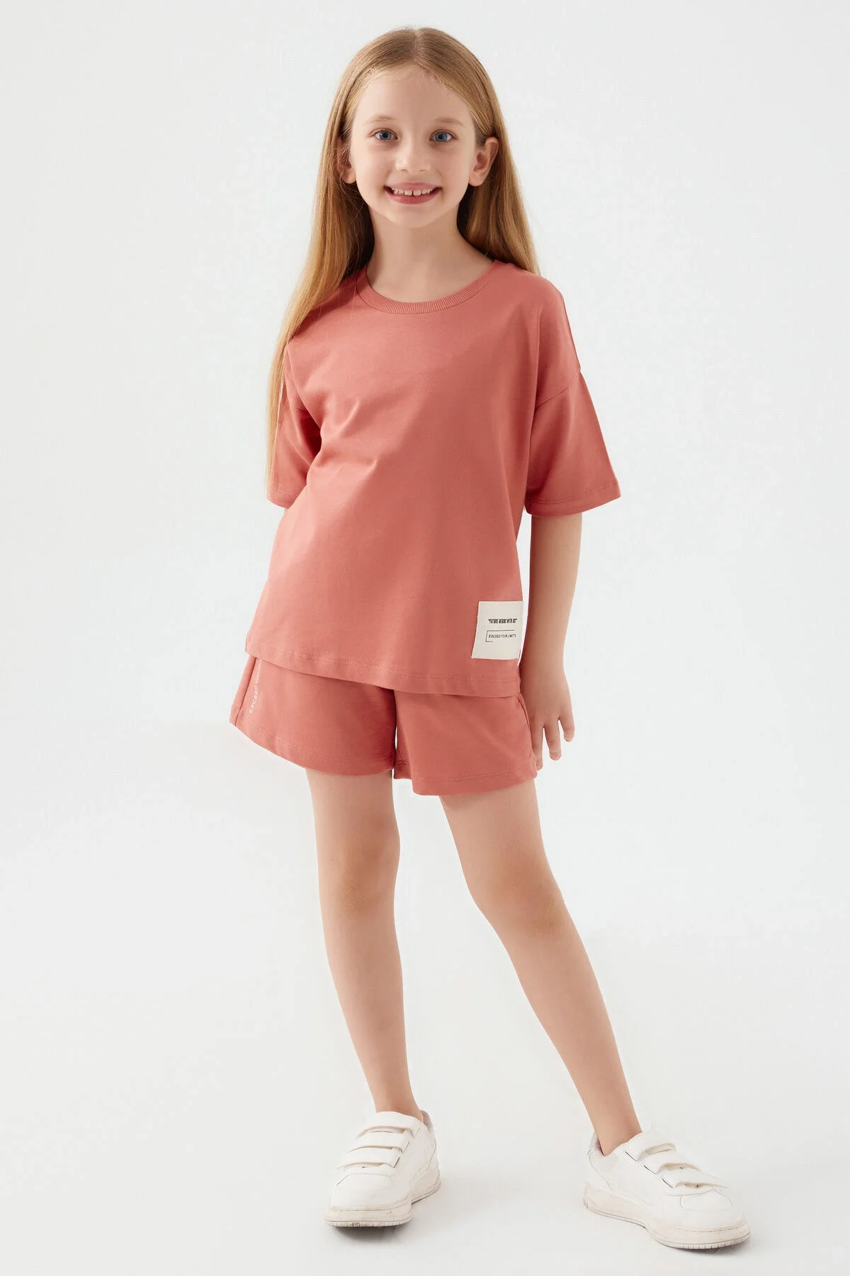 Rolypoly Kız Çocuk Pembe Şort Takım