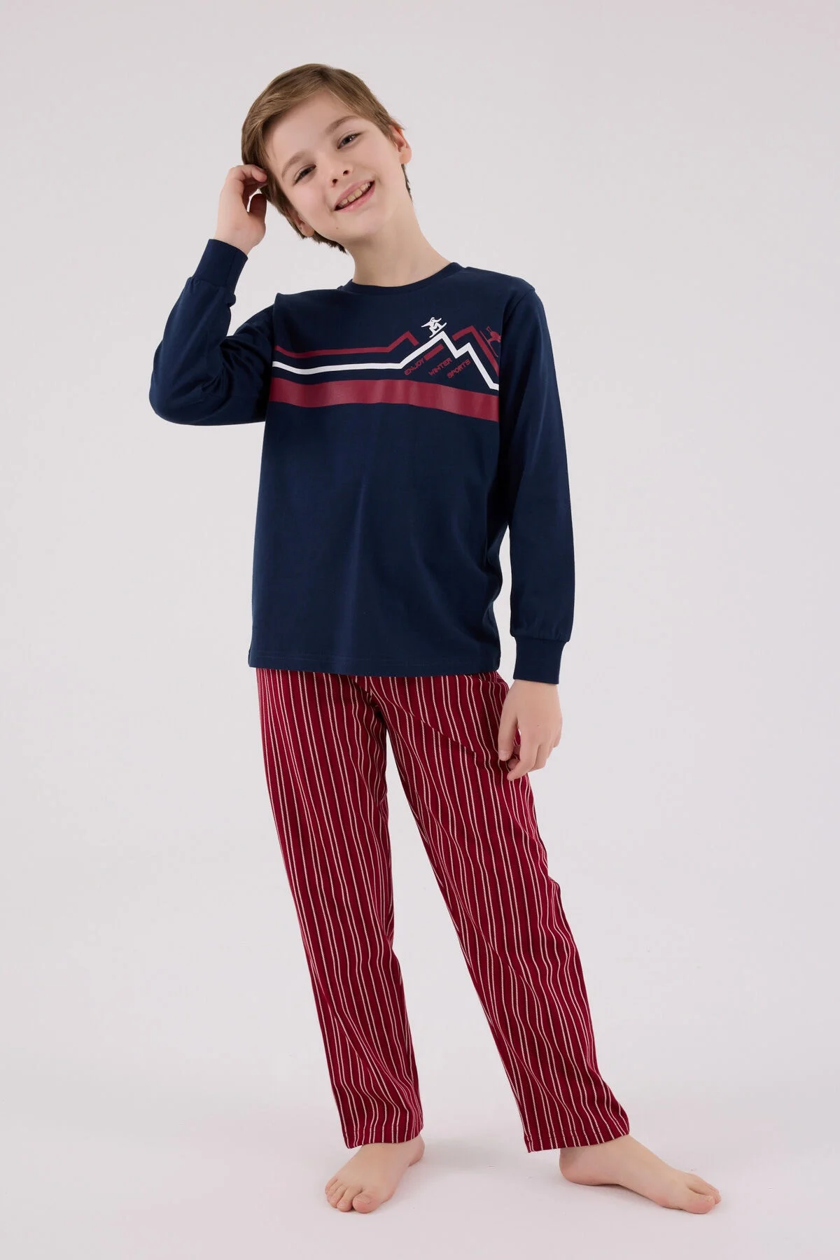 Rolypoly Erkek Çocuk Lacivert Pijama Takımı