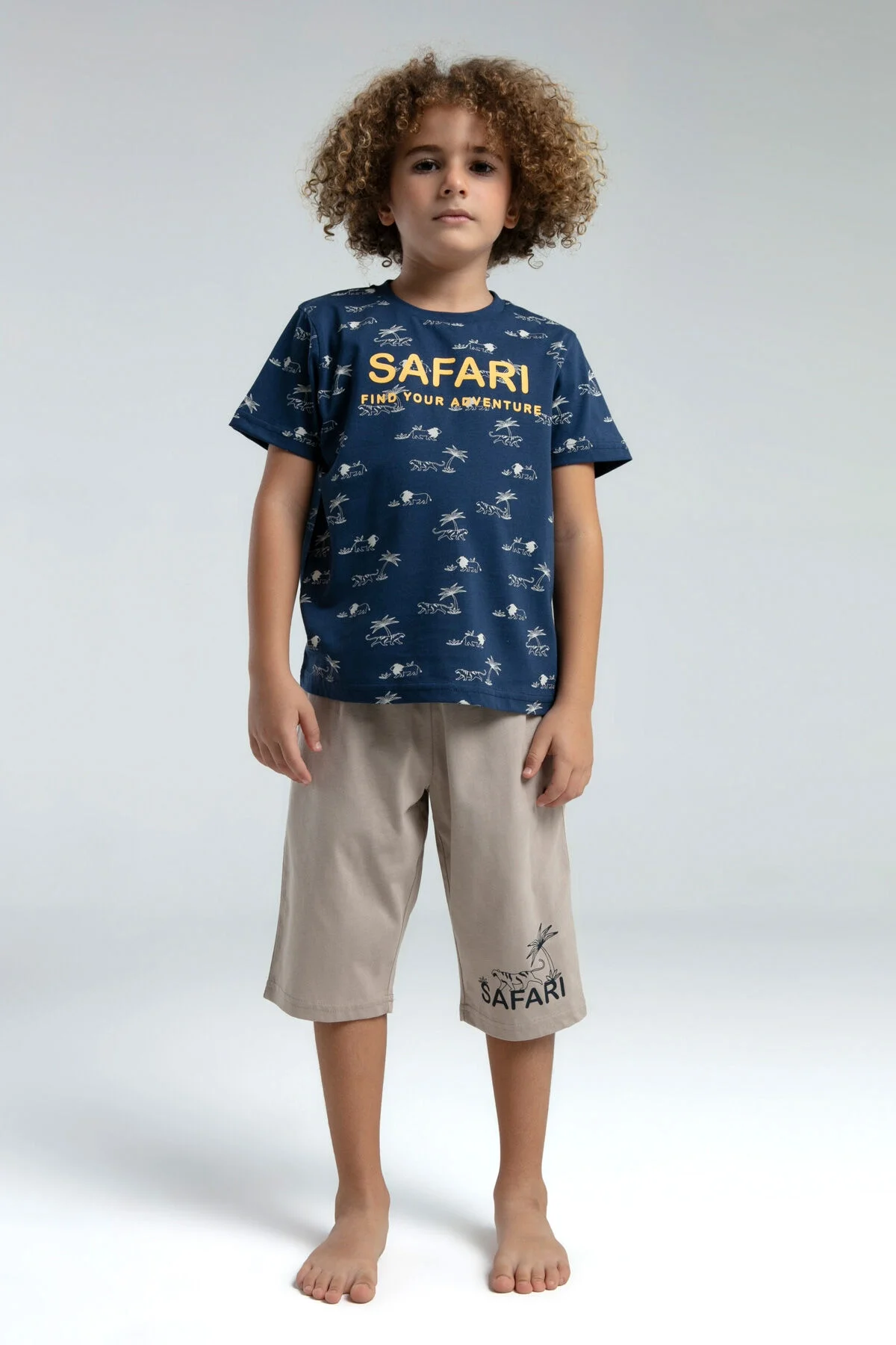 Rolypoly Erkek Çocuk Mavi Kapri Takım