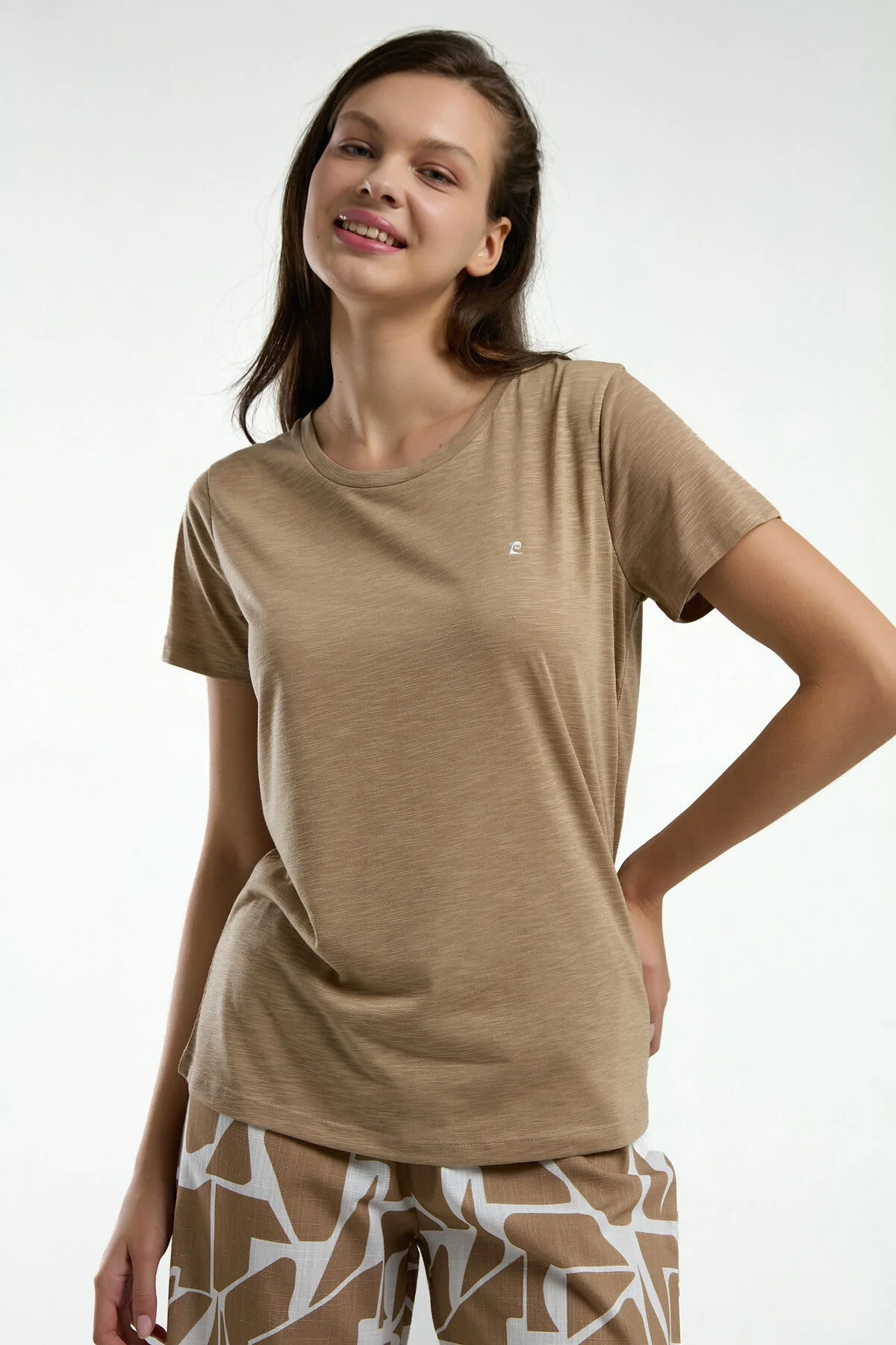 Pierre Cardin Kadın Krem Kapri Takım