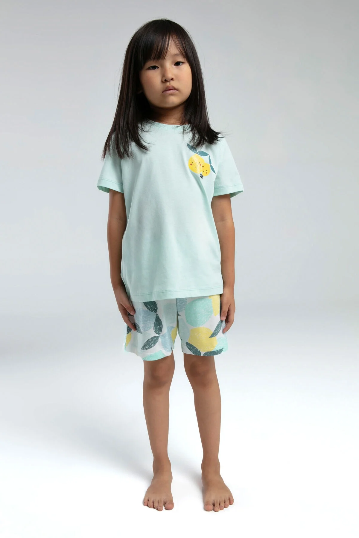 Rolypoly Kız Çocuk Mavi Şort Takım