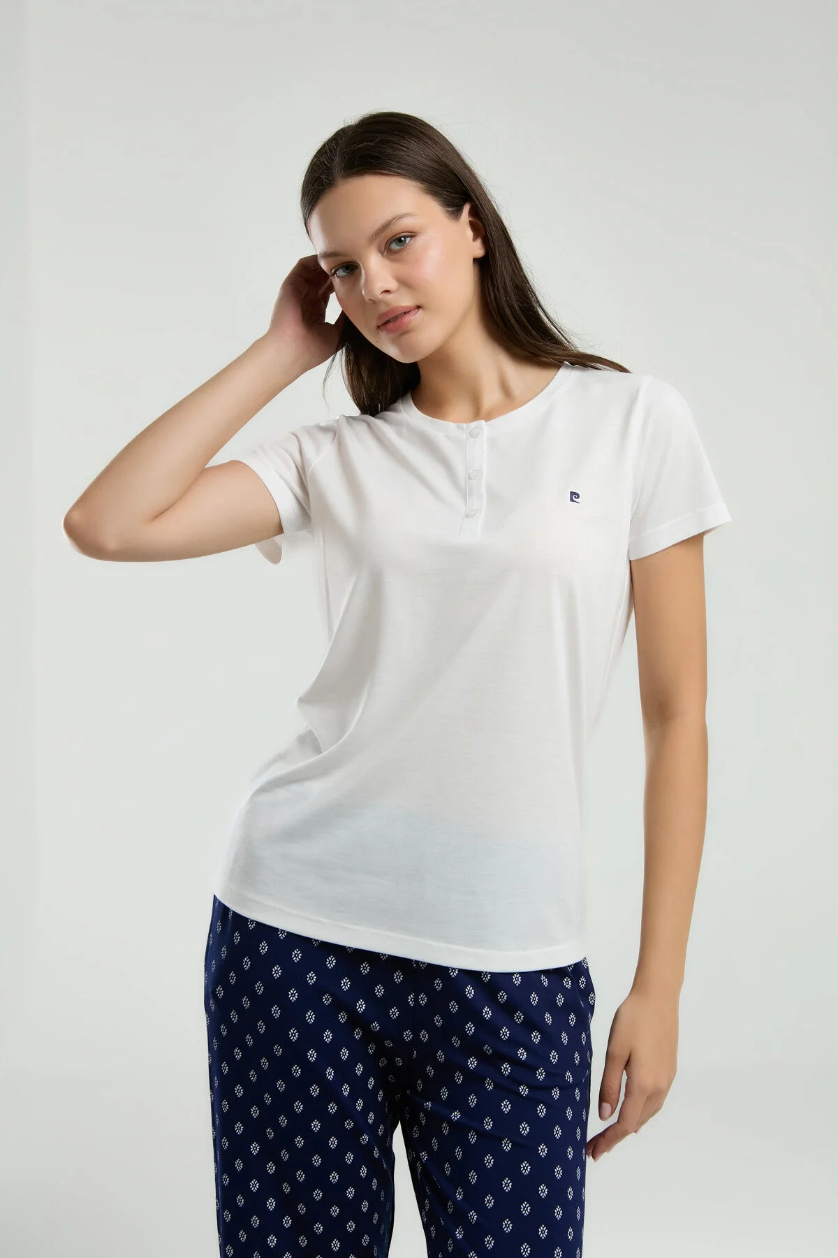 Pierre Cardin Kadın Beyaz Pijama Takımı