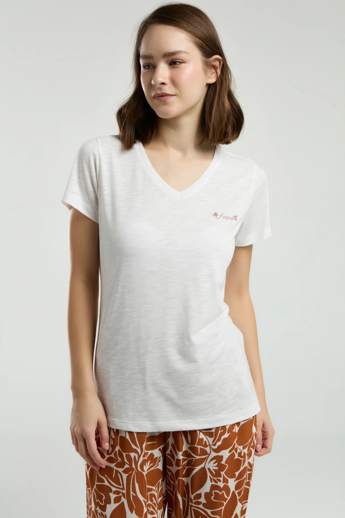 Arnetta Kadın Krem Pijama Takımı