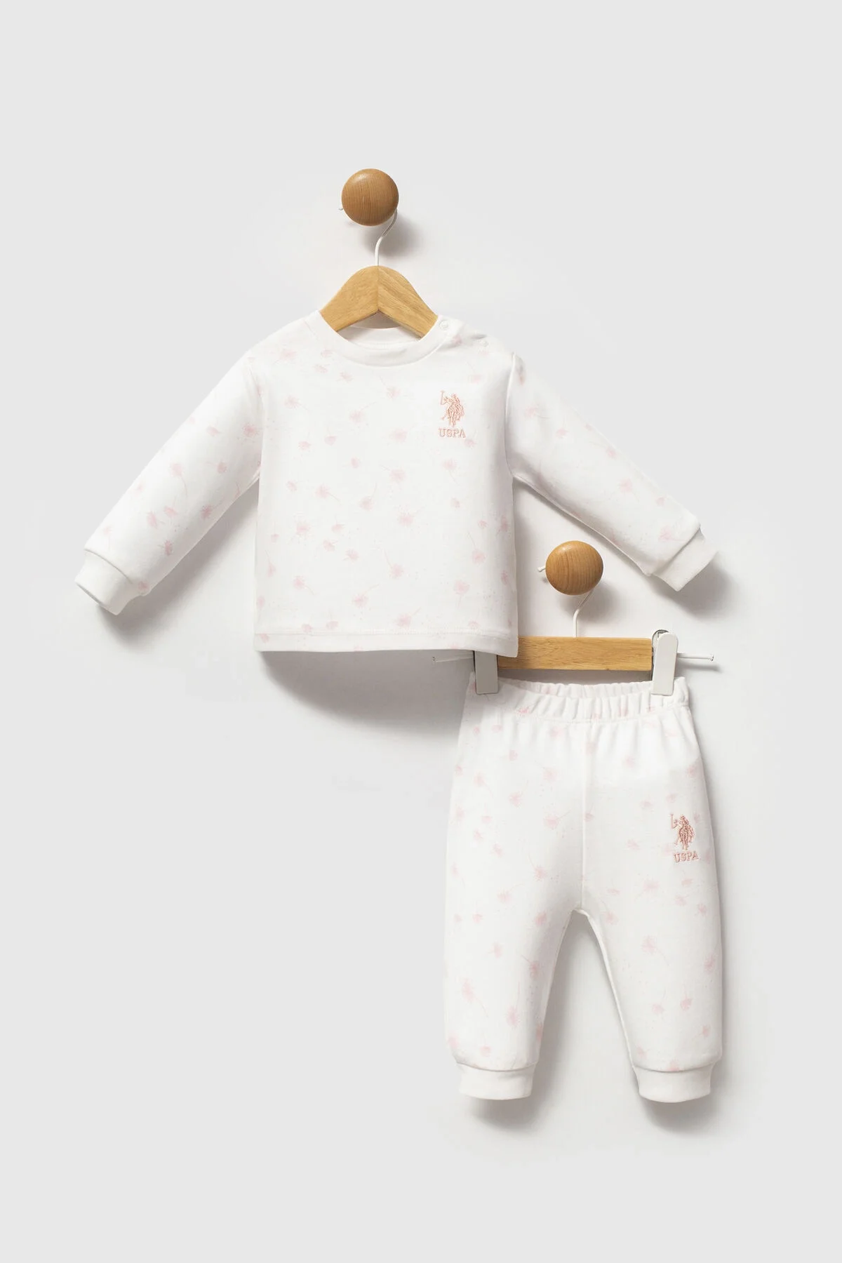 U.S. Polo Assn Kız Bebek Beyaz Takım