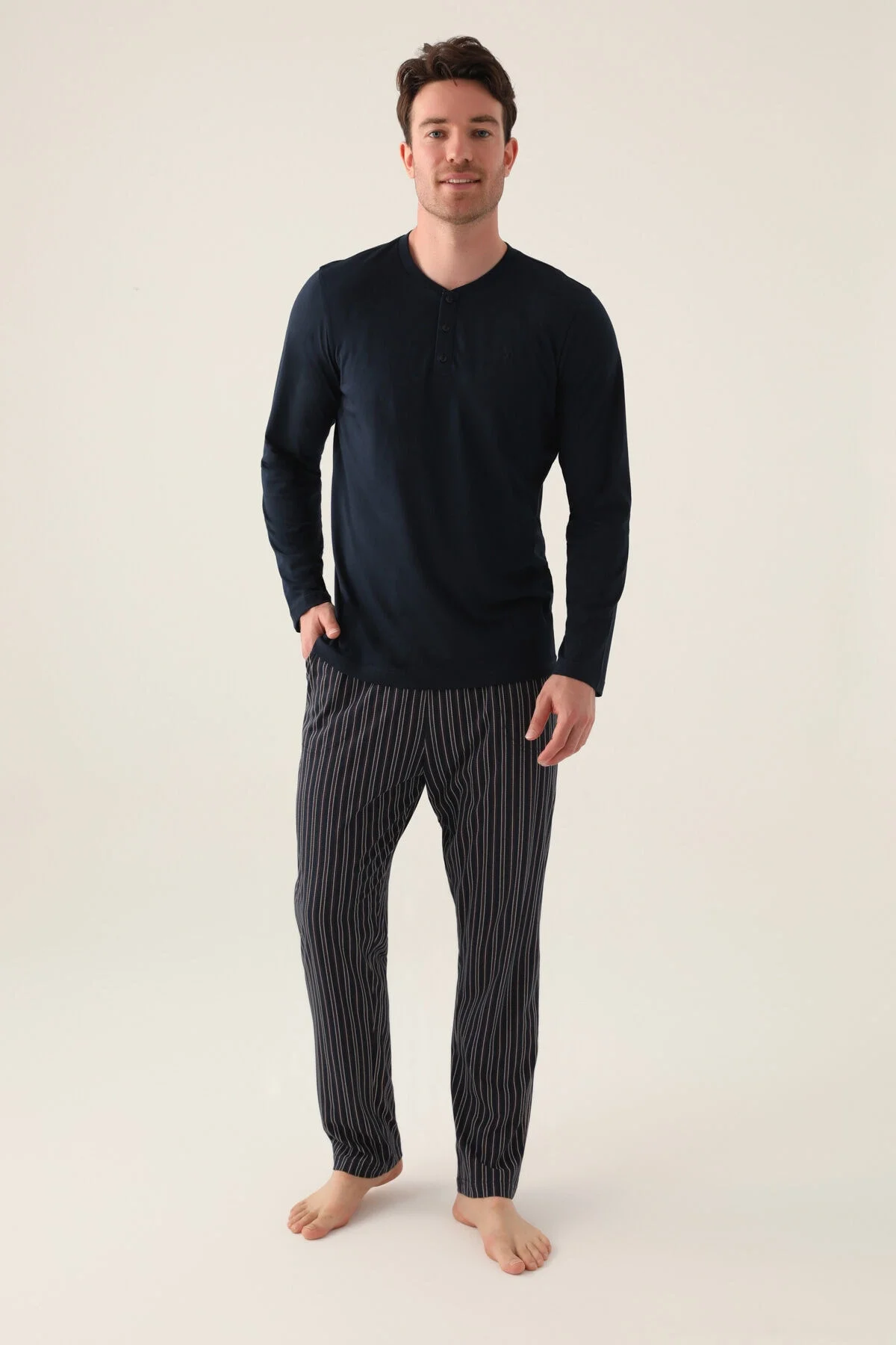 Arnetta Erkek Mavi Pijama Takımı