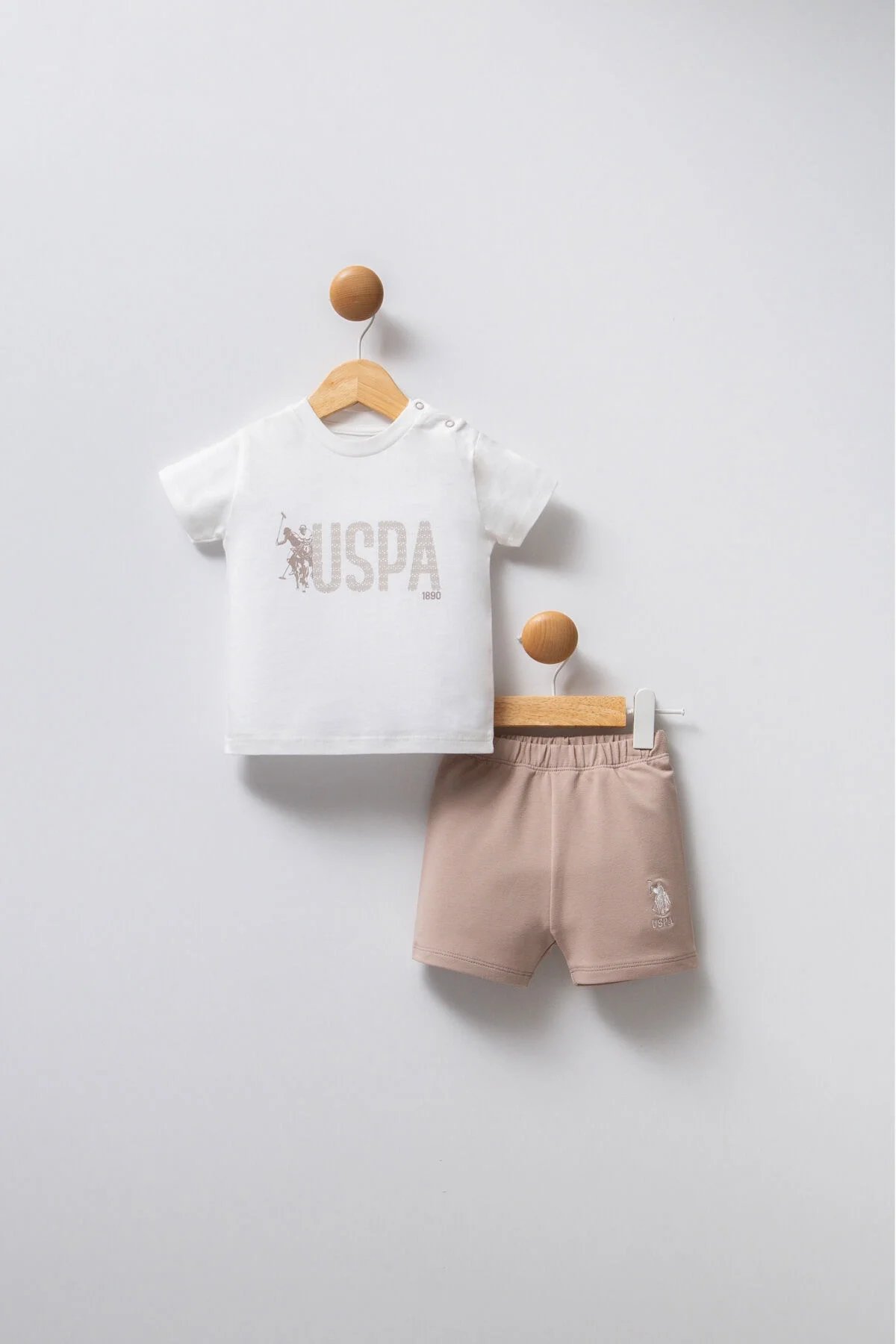 U.S. Polo Assn Erkek Bebek Beyaz Takım