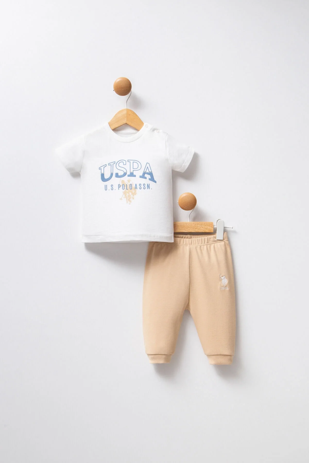 U.S. Polo Assn Erkek Bebek Beyaz Takım