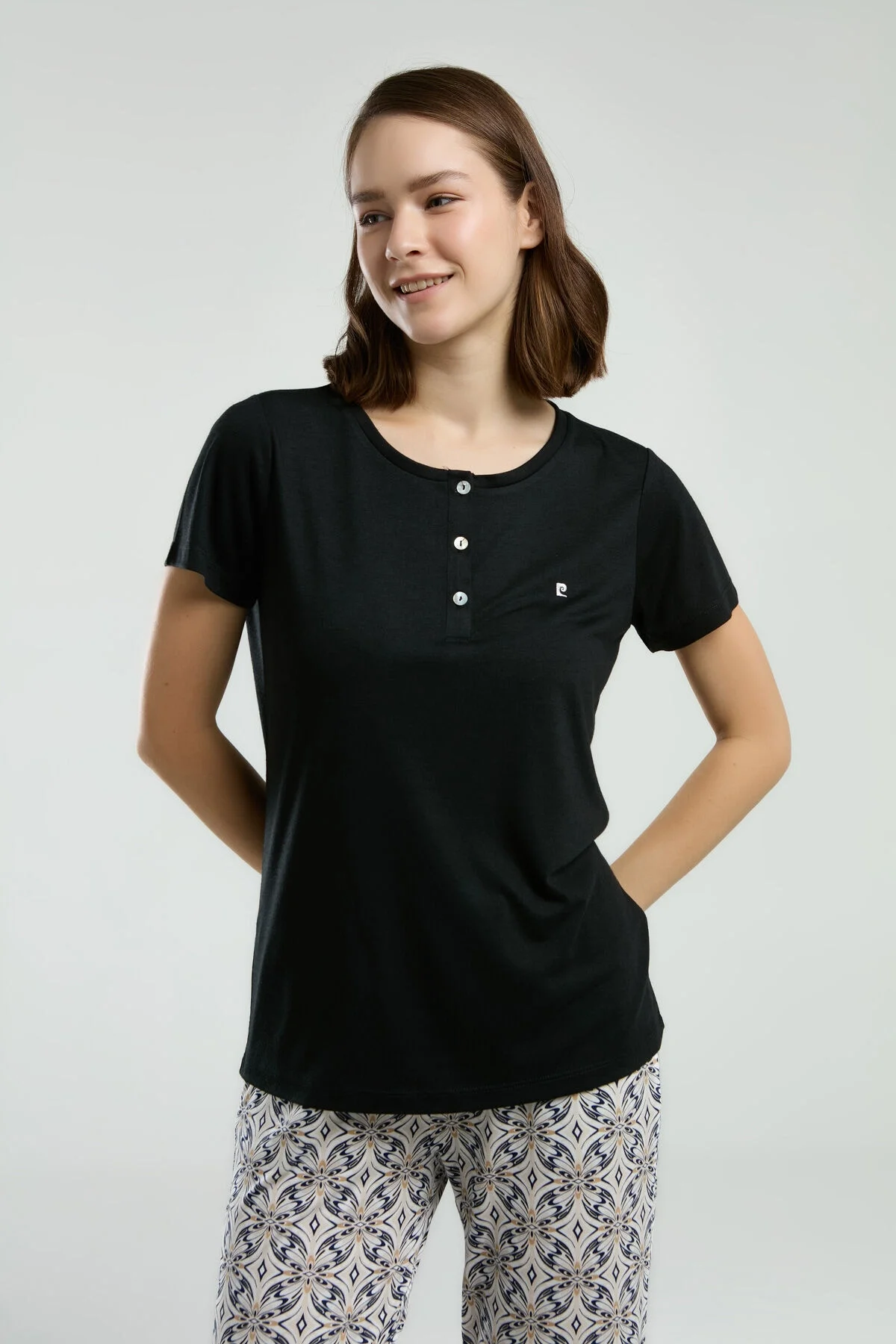 Pierre Cardin Kadın Siyah Pijama Takımı