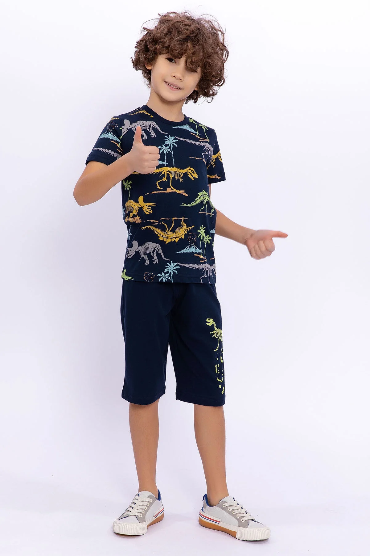 Rolypoly Erkek Çocuk Lacivert Bermuda Takım