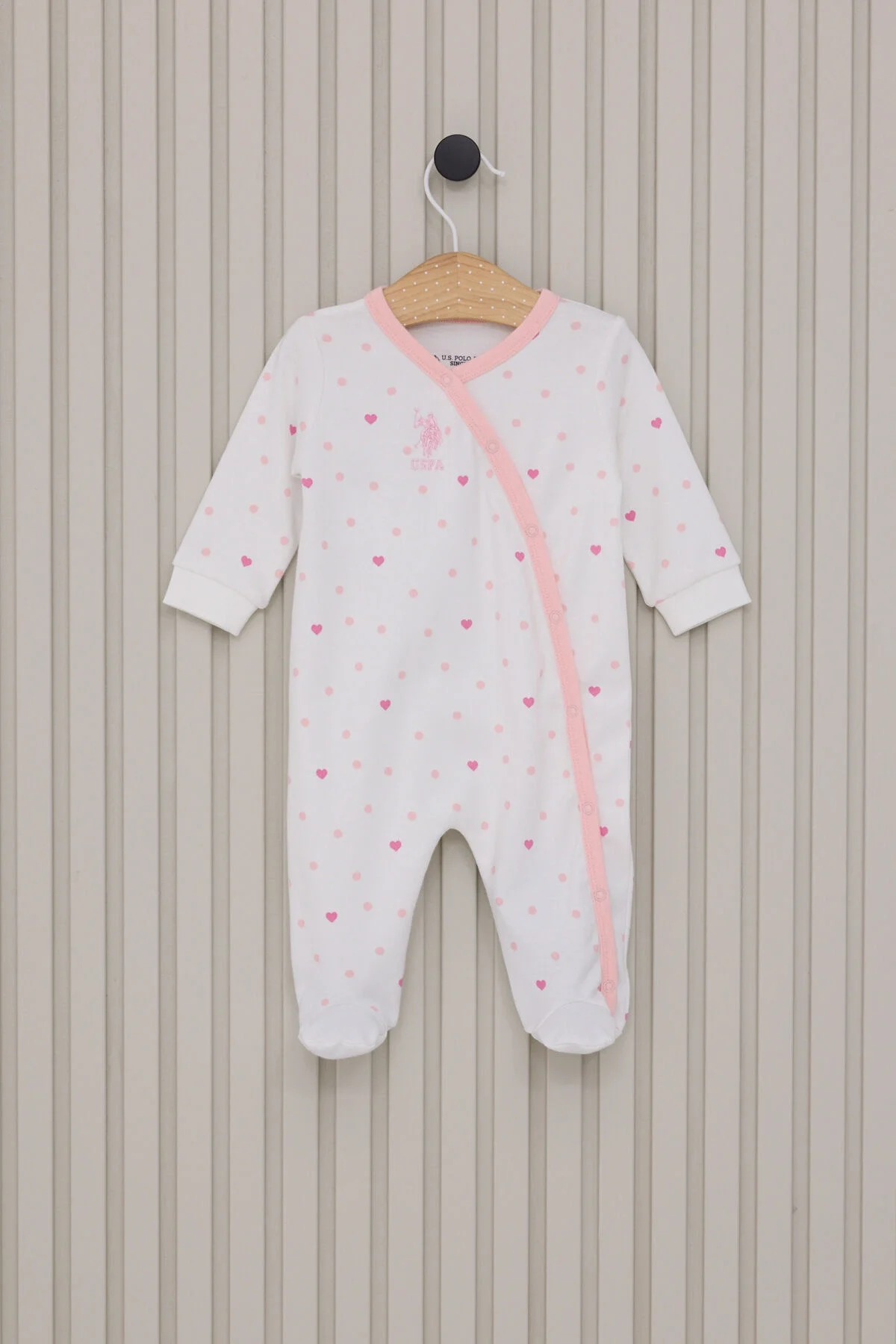 U.S. Polo Assn Kız Bebek Beyaz Tulum