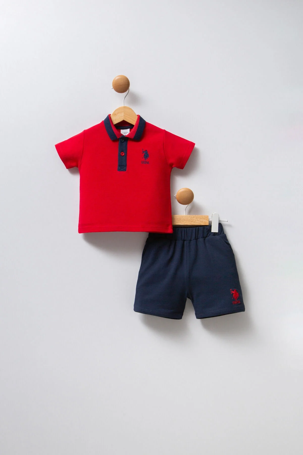 U.S. Polo Assn Erkek Bebek Kırmızı Takım