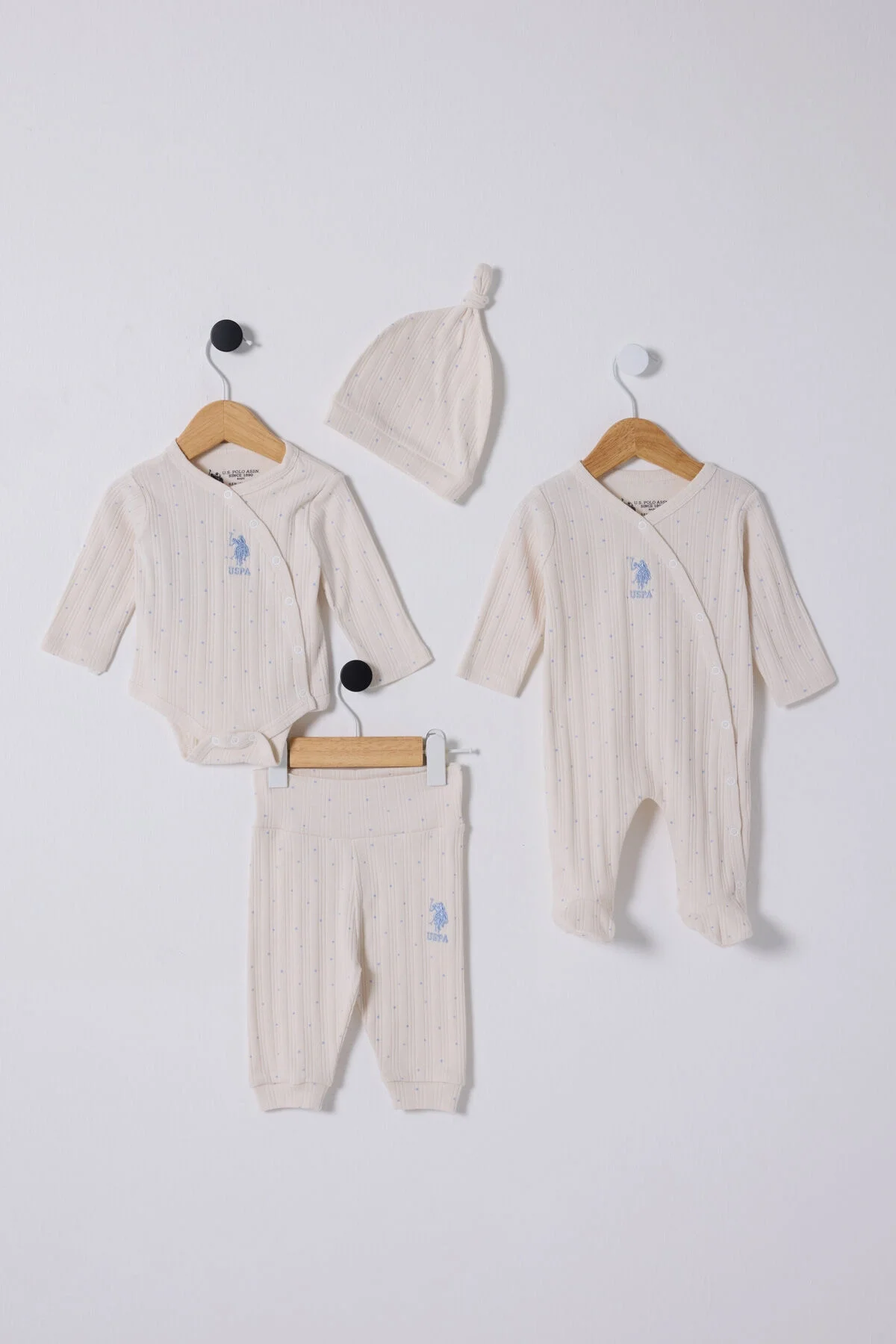 U.S. Polo Assn Erkek Bebek Beyaz Takım