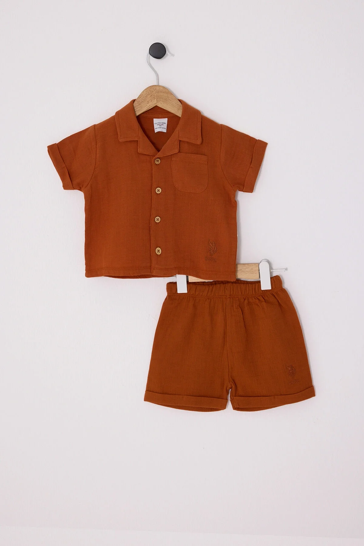 U.S. Polo Assn Erkek Bebek Turuncu Takım