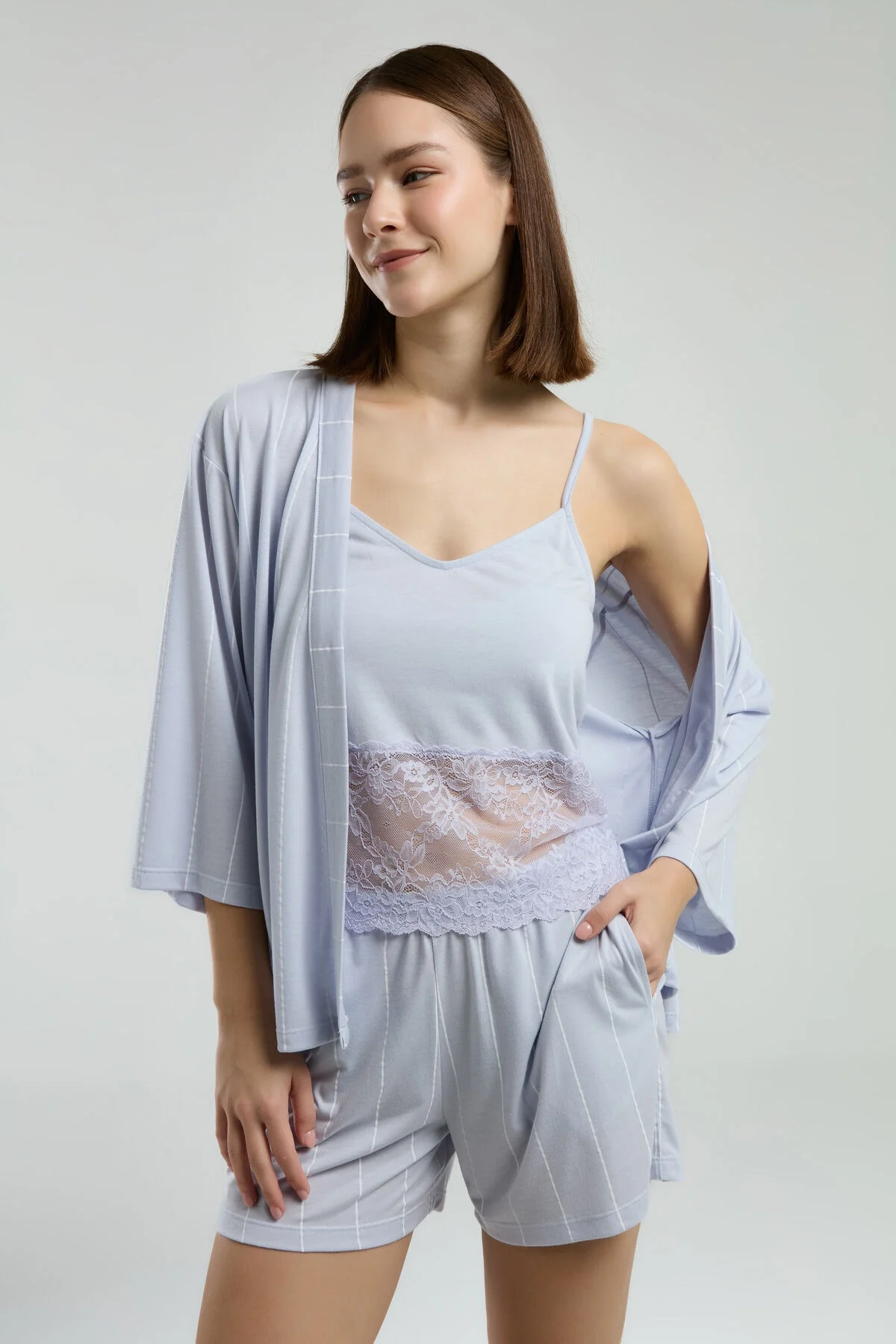 Pierre Cardin Kadın Mavi Sabahlık