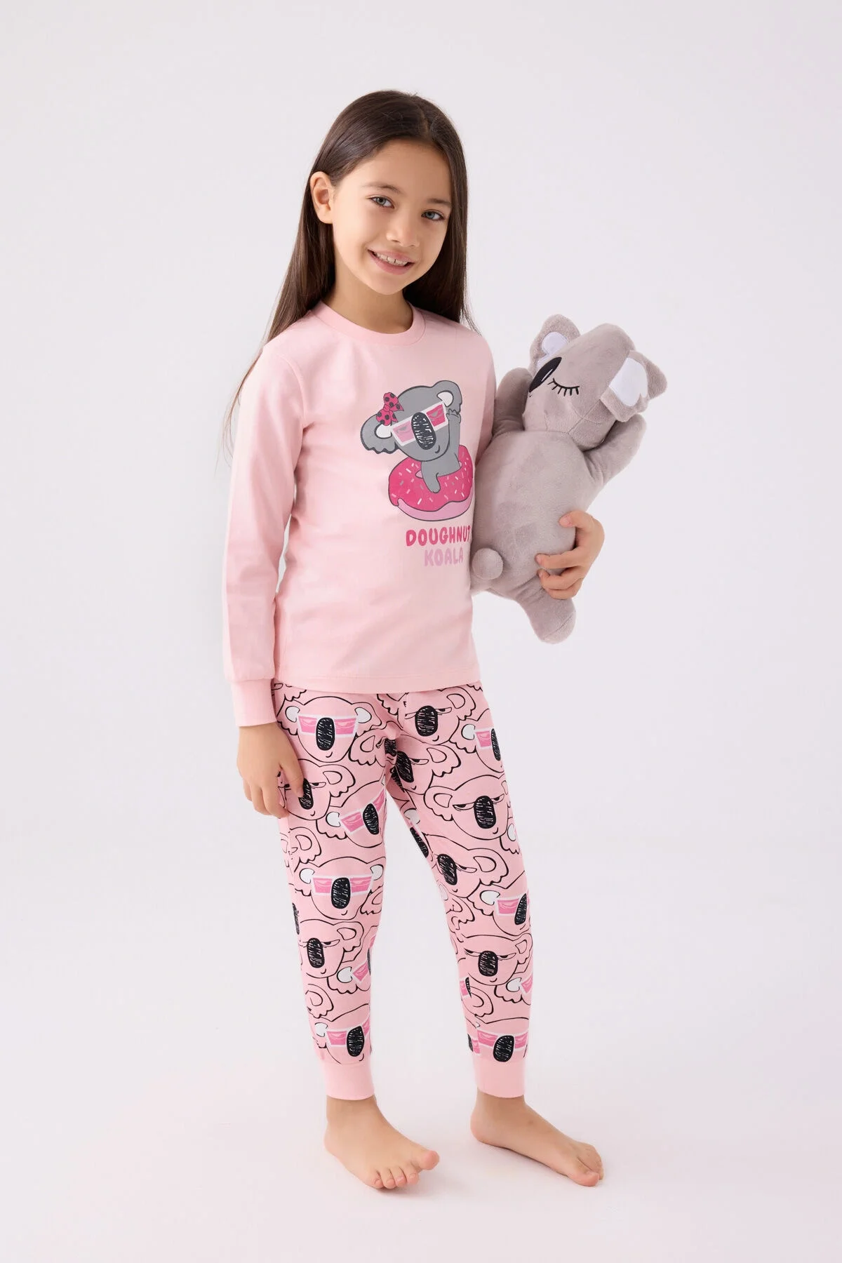 Rolypoly Kız Çocuk Pembe Pijama Takımı