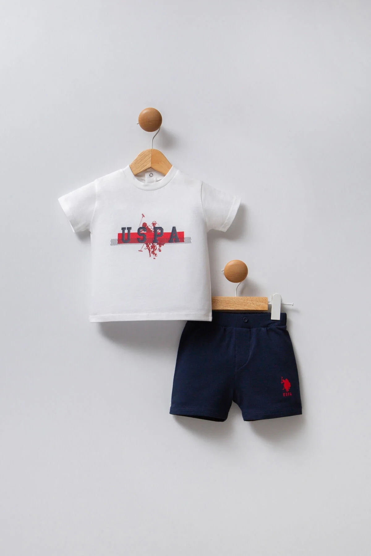 U.S. Polo Assn Erkek Bebek Beyaz Takım