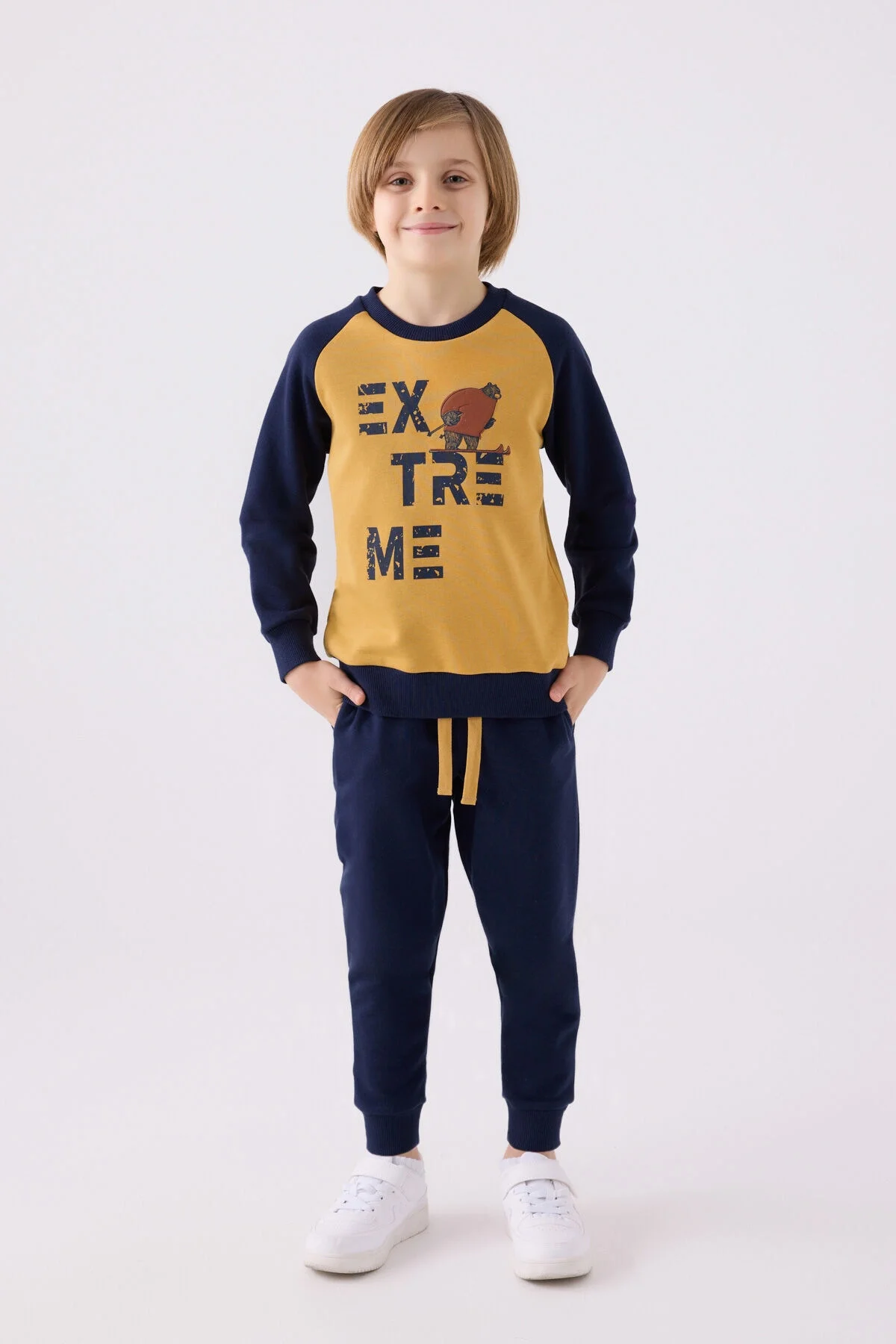 Rolypoly Erkek Çocuk Sarı Eşofman Takımı