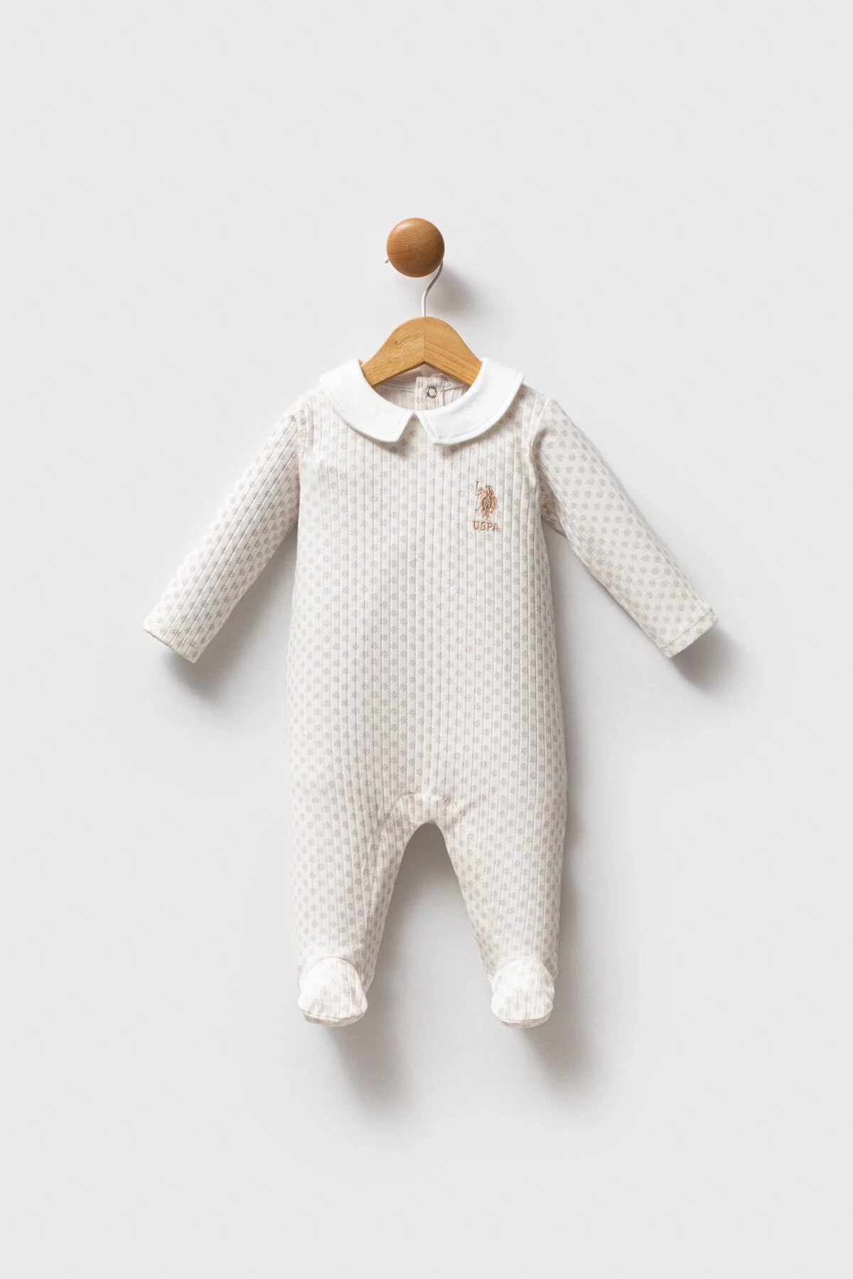 U.S. Polo Assn Kız Bebek Beyaz Tulum