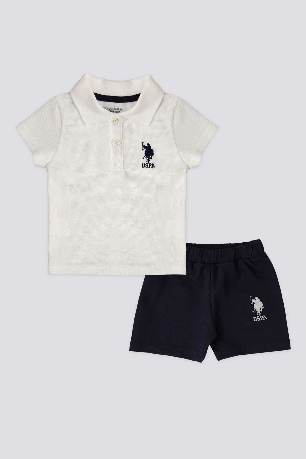 U.S. Polo Assn Erkek Bebek Beyaz Takım