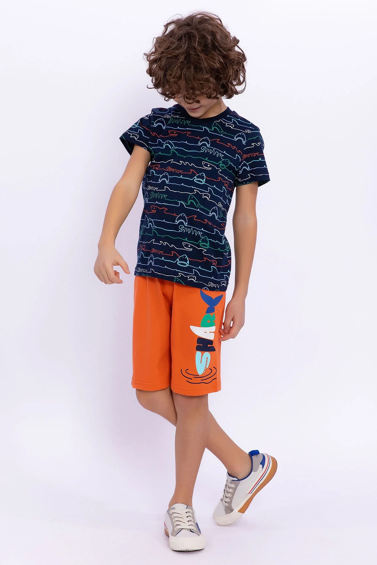 Rolypoly Erkek Çocuk Lacivert Bermuda Takım