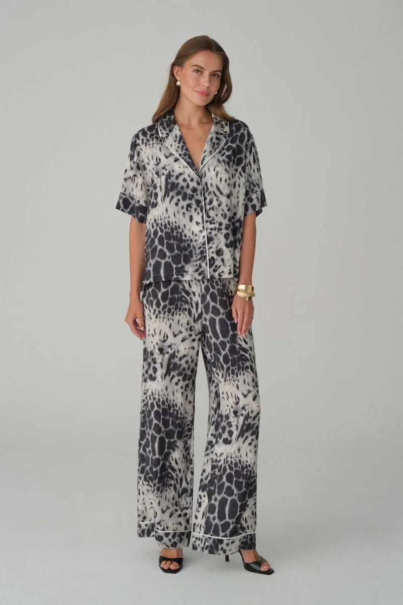 LEA - Braletli Vegan İpek Pijama Takımı - LX.26131 Ivory