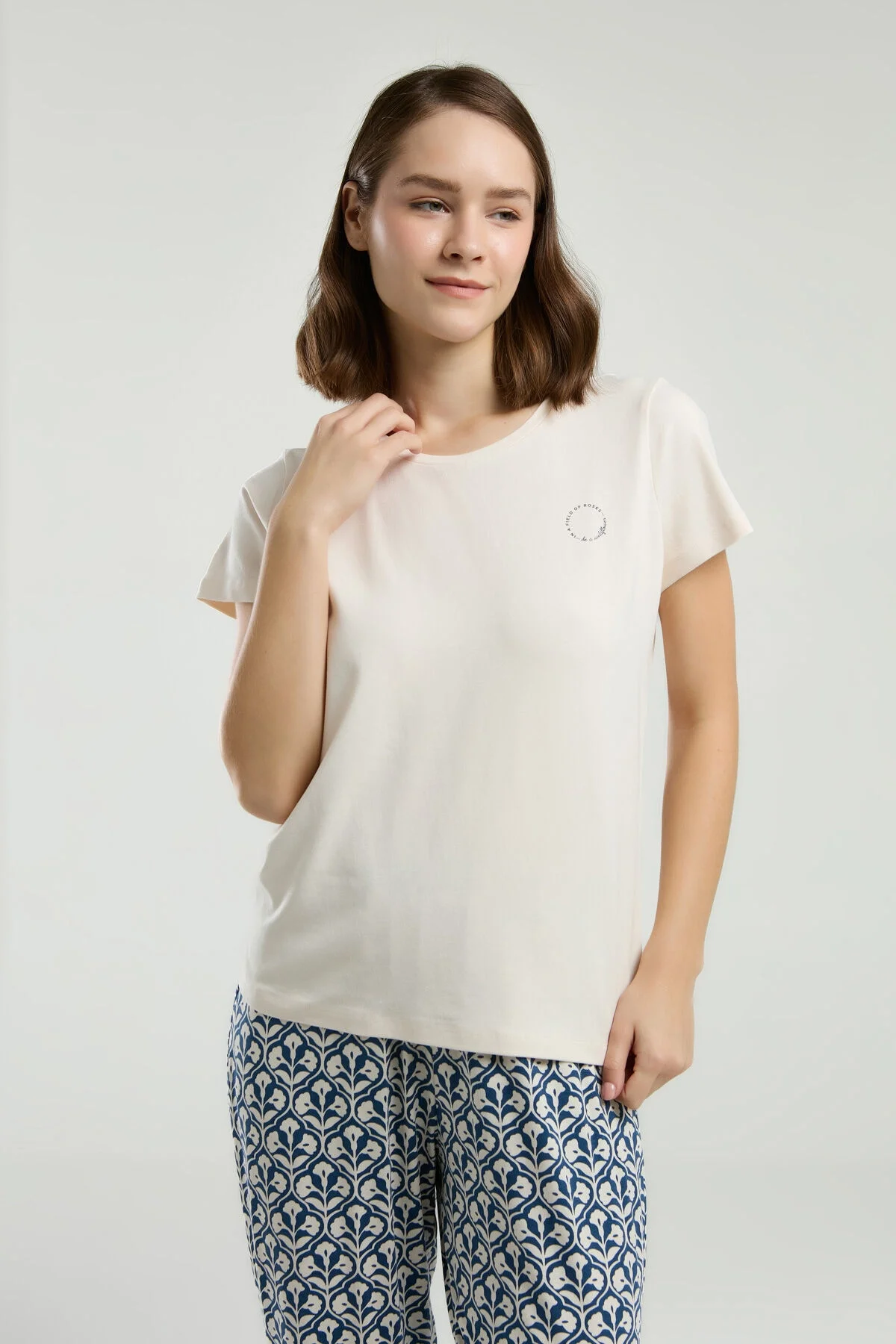 Arnetta Kadın Bej Pijama Takımı