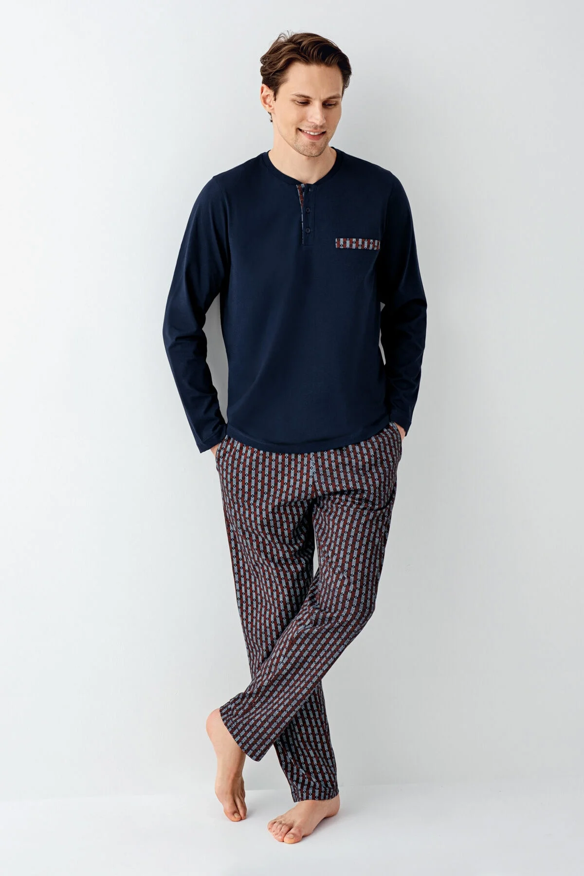 Arnetta Erkek Lacivert Pijama Takımı