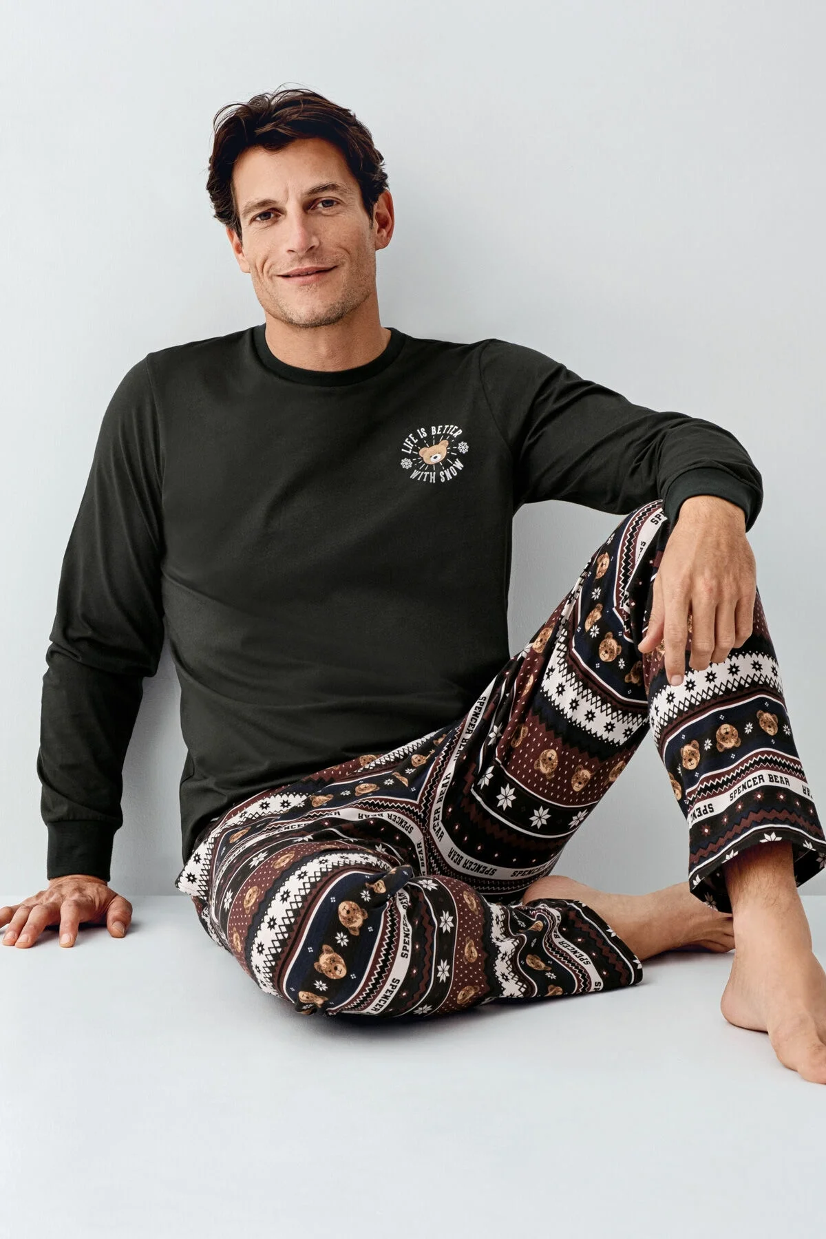 Arnetta Erkek Antrasit Pijama Takımı