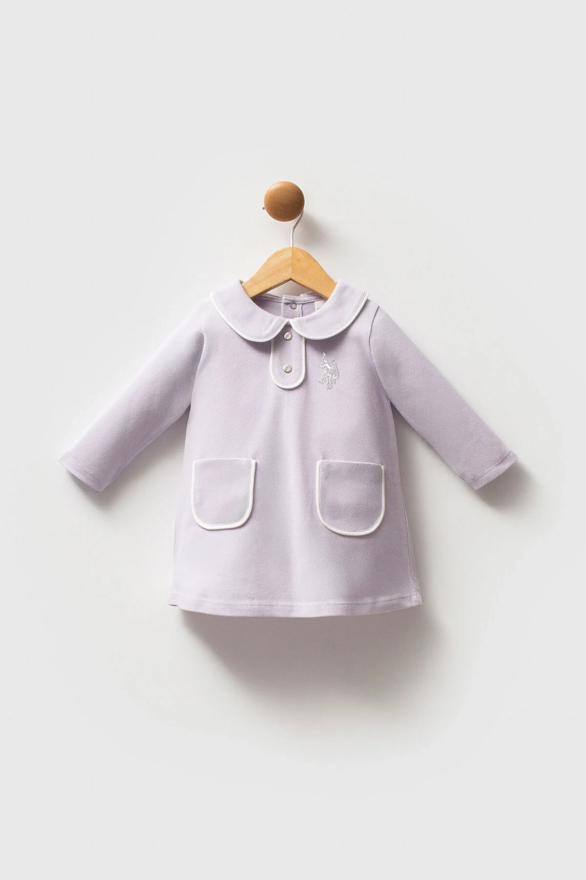U.S. Polo Assn Kız Bebek Mor Elbise
