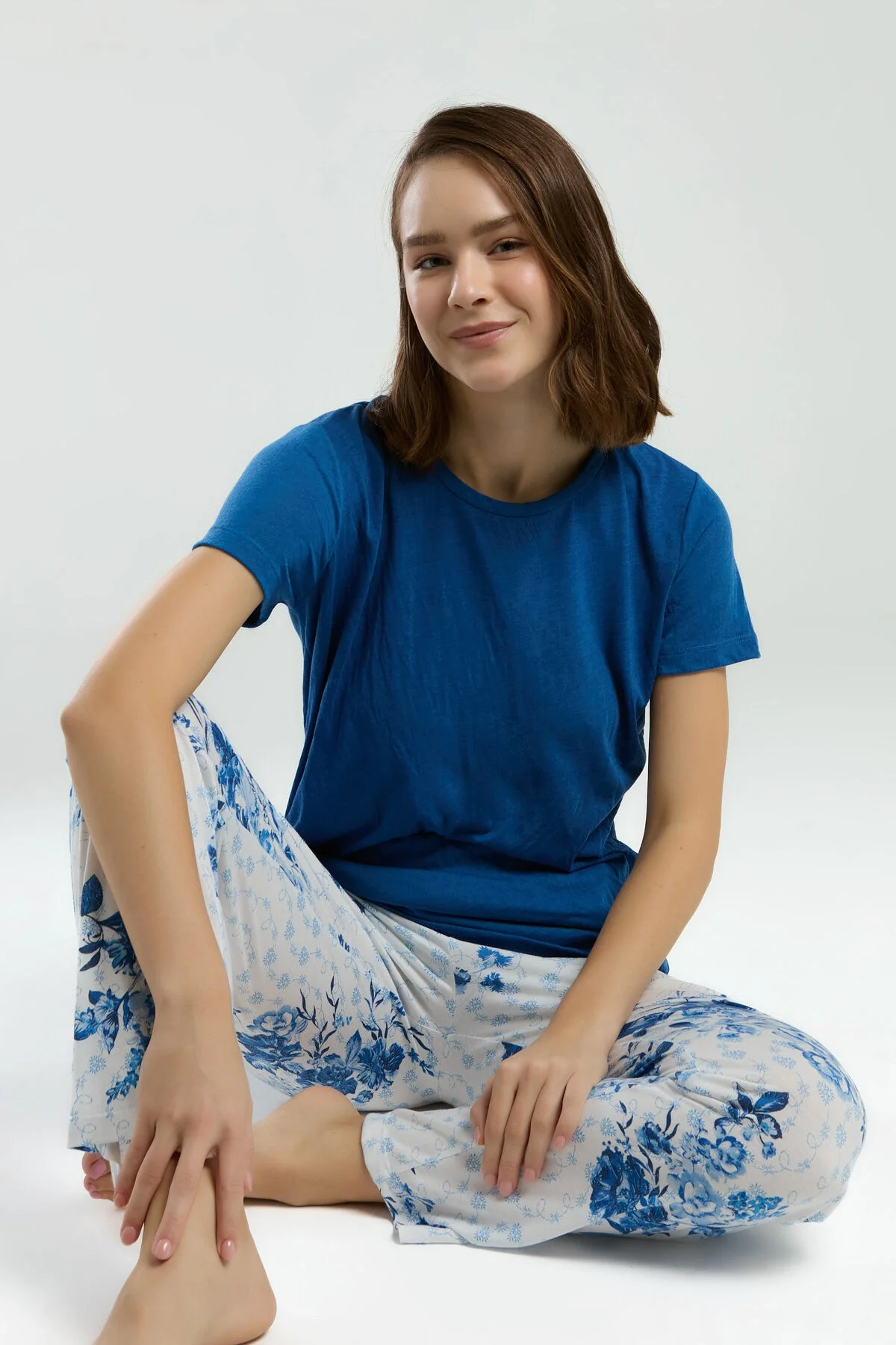 Pierre Cardin Kadın Mavi Pijama Takımı