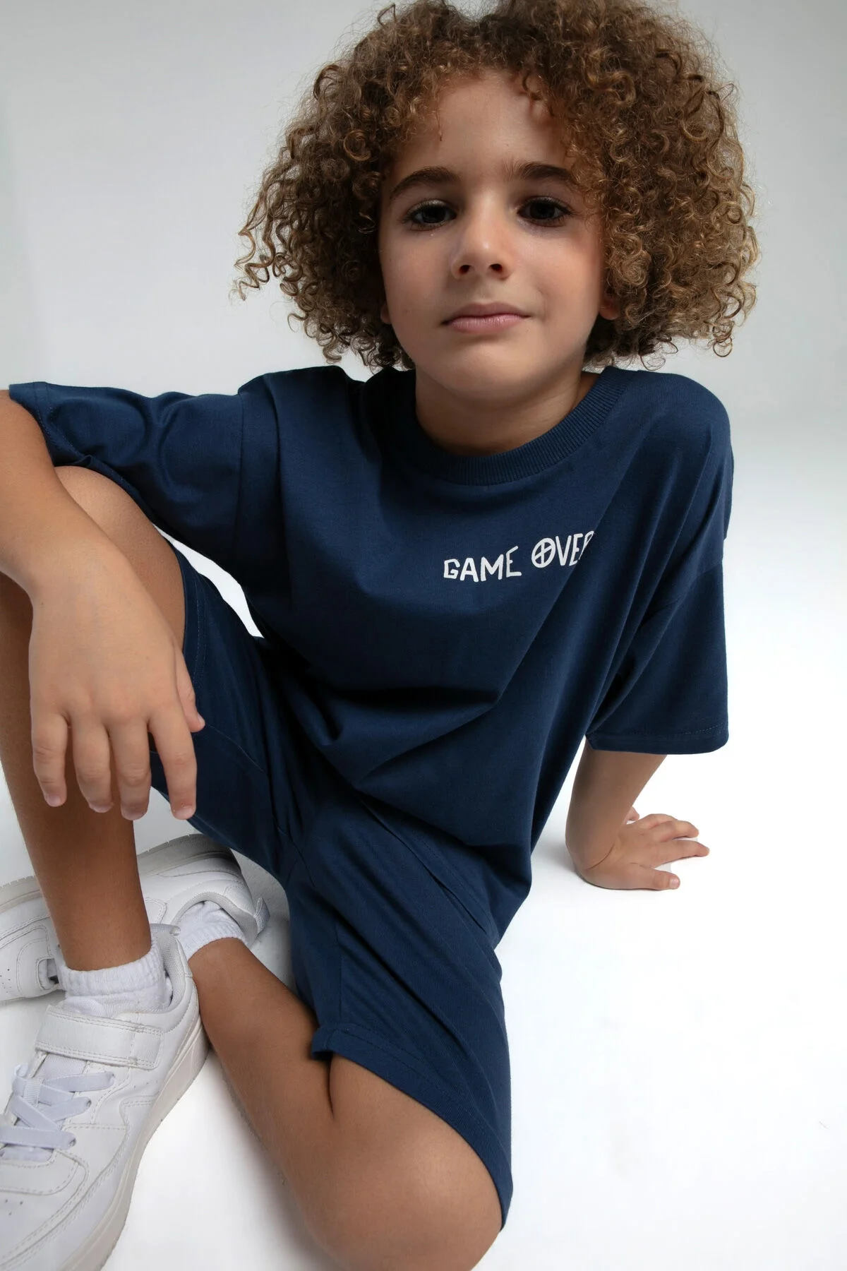 Rolypoly Erkek Çocuk Mavi Bermuda Takım