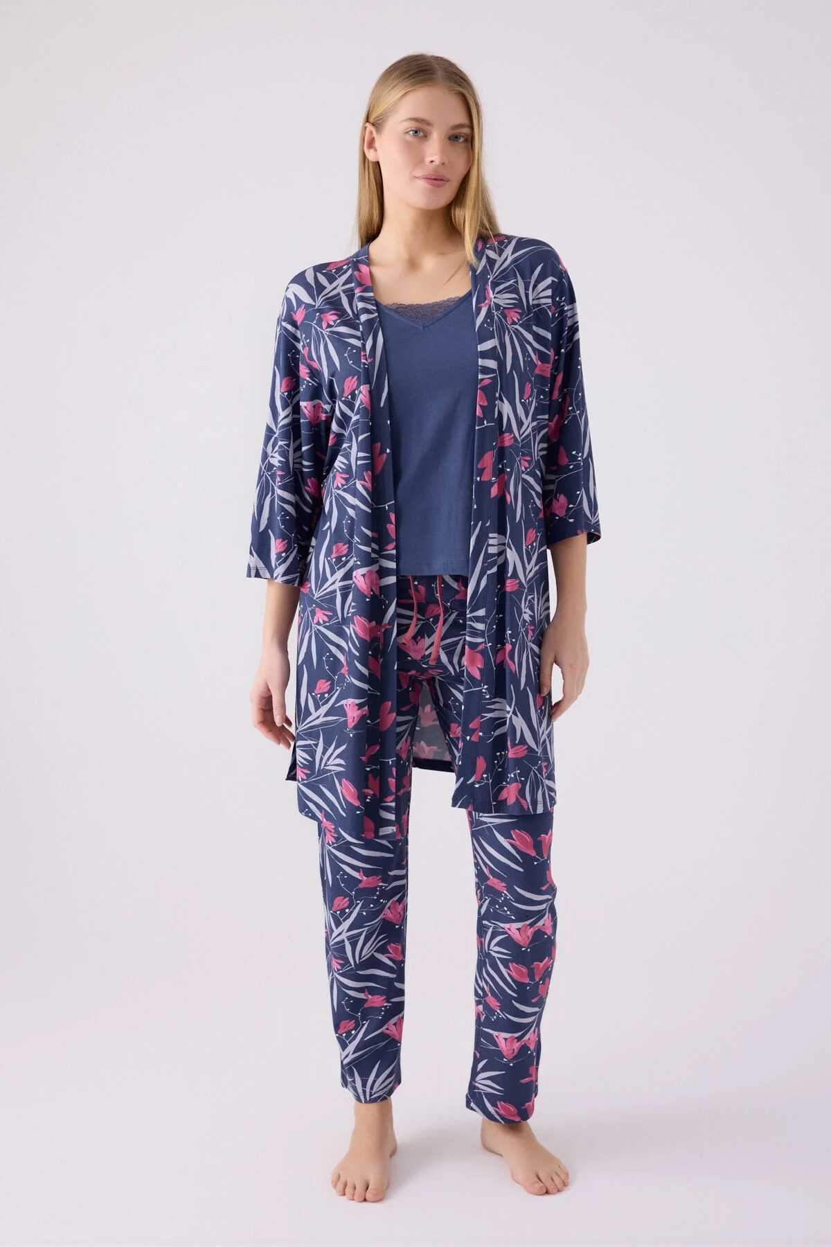 Pierre Cardin Kadın Mavi Pijama Takımı